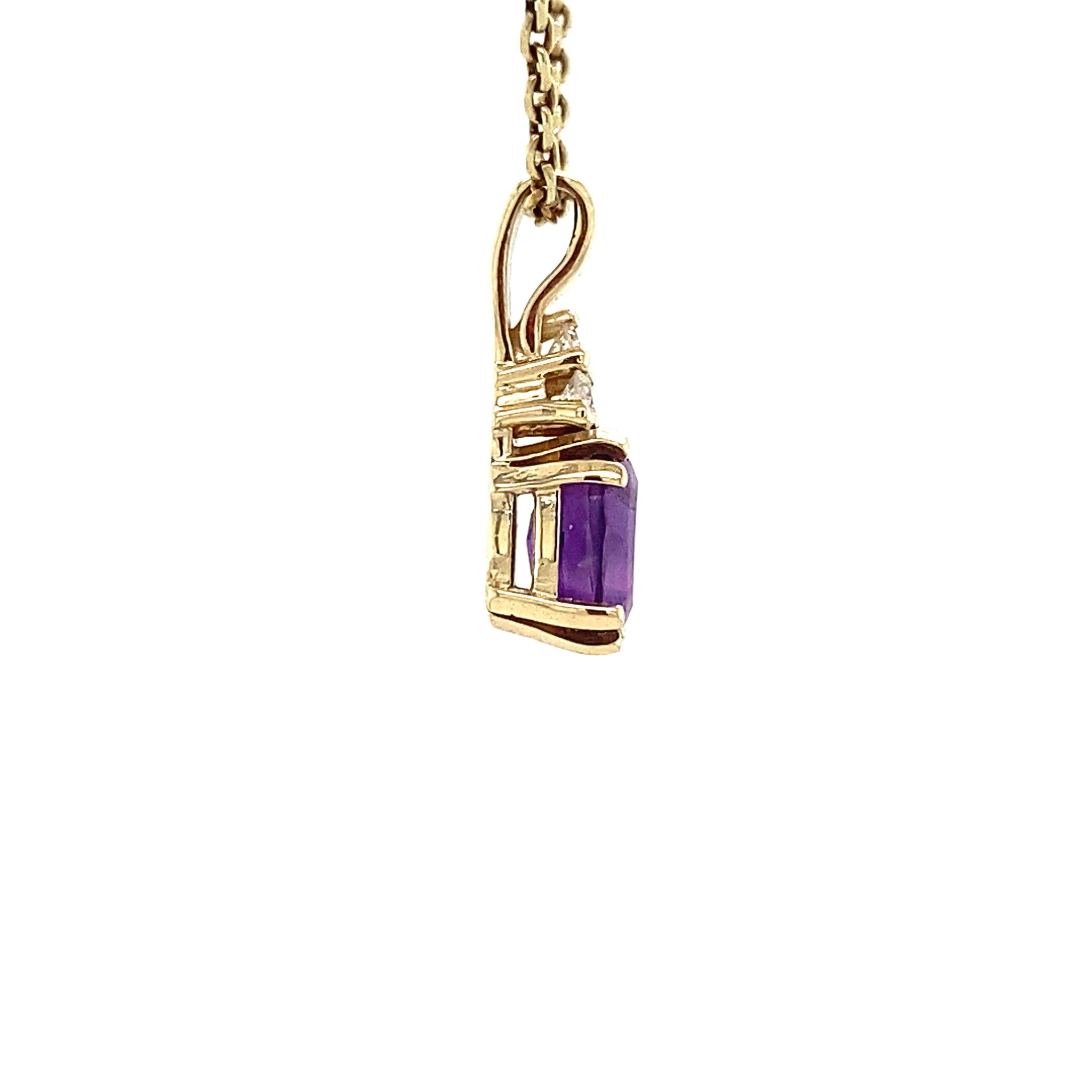 Audrey pendant 14 krt - Violet