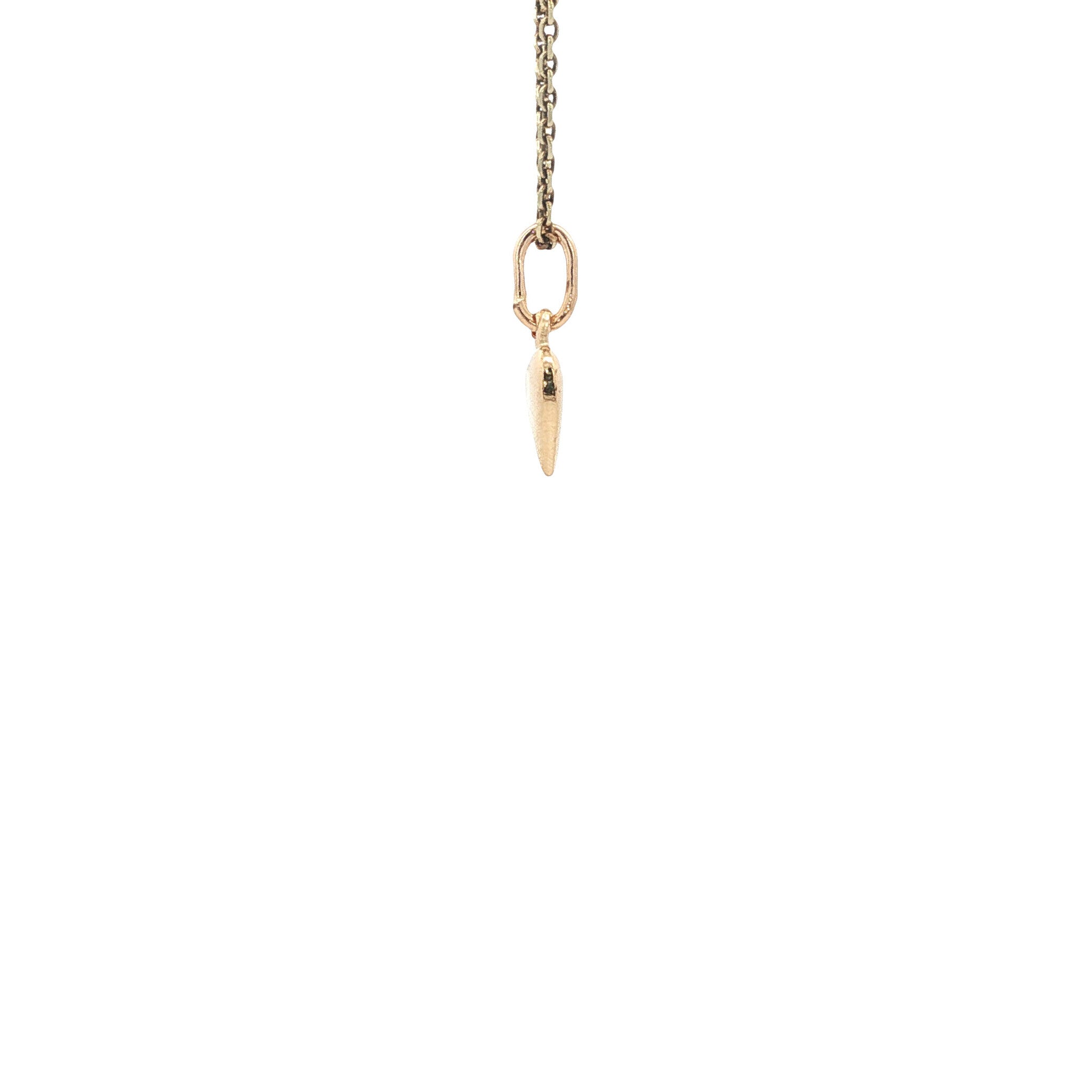 Gouden hart hanger 14 kt