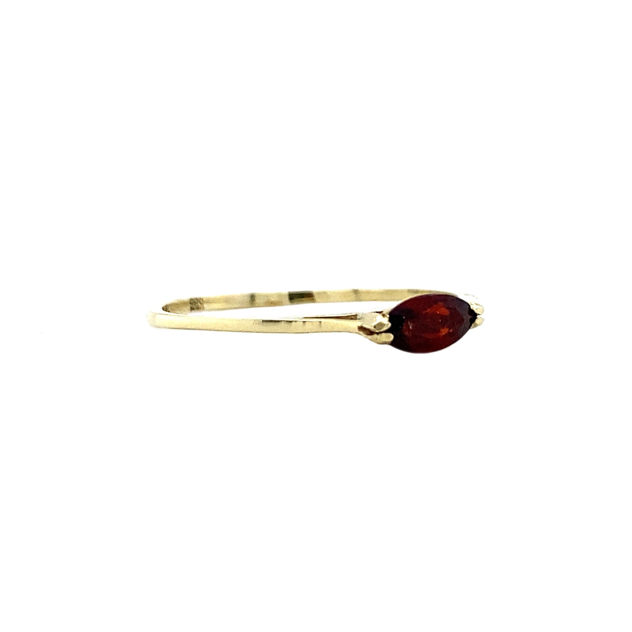 14 kt gold ring with citrine