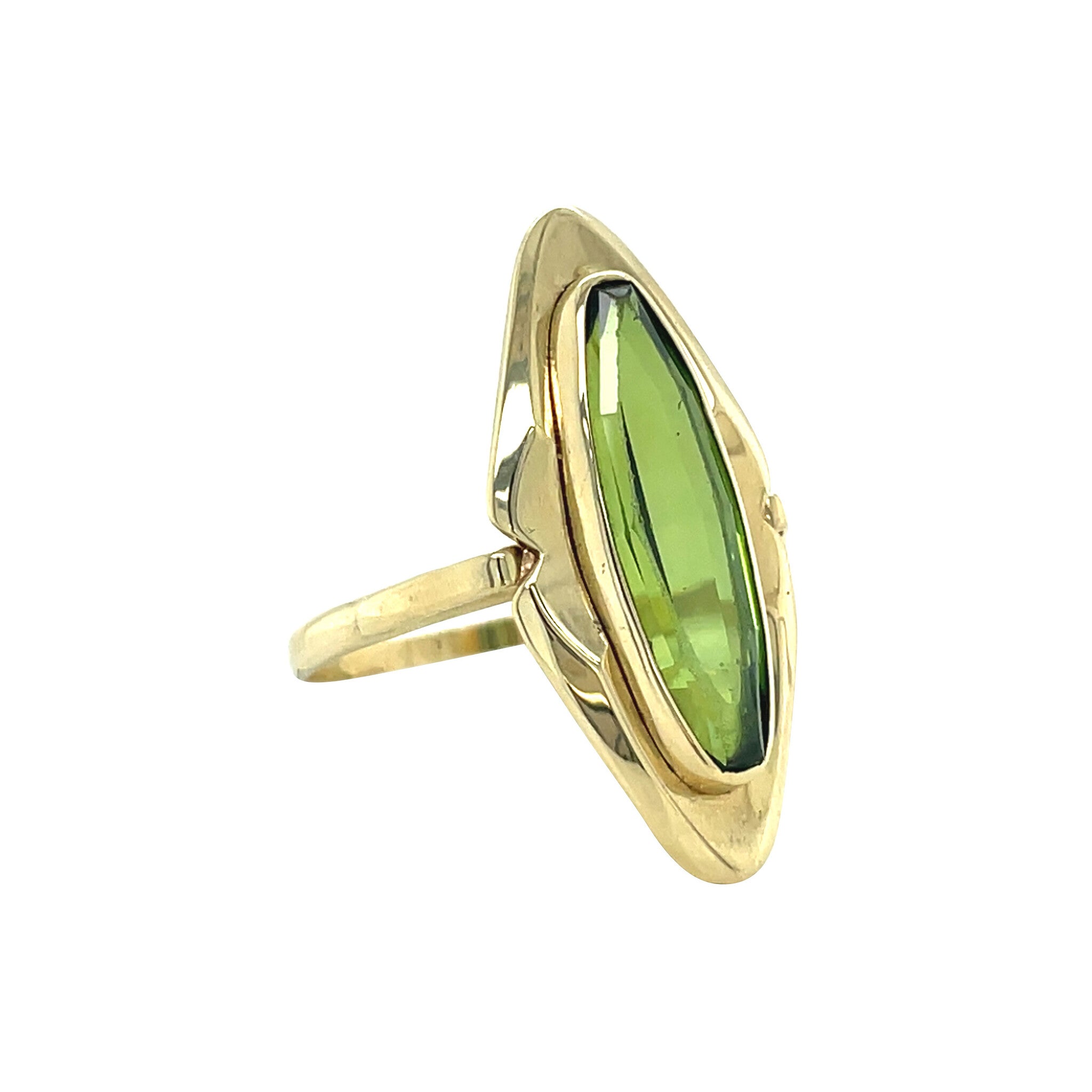 Vintage gold ring with spinel, 14 kt