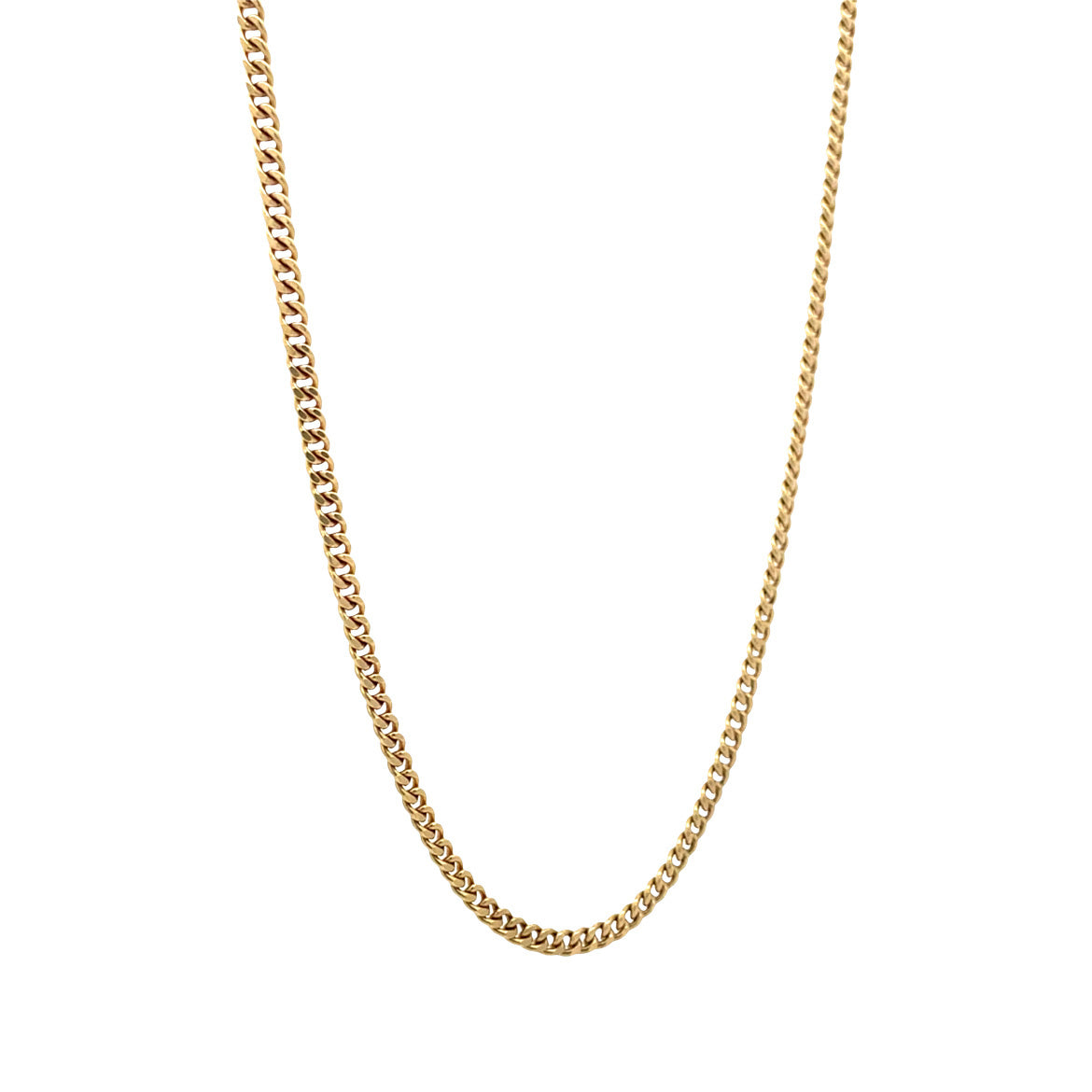 Gold vintage gourmet necklace 14 kt