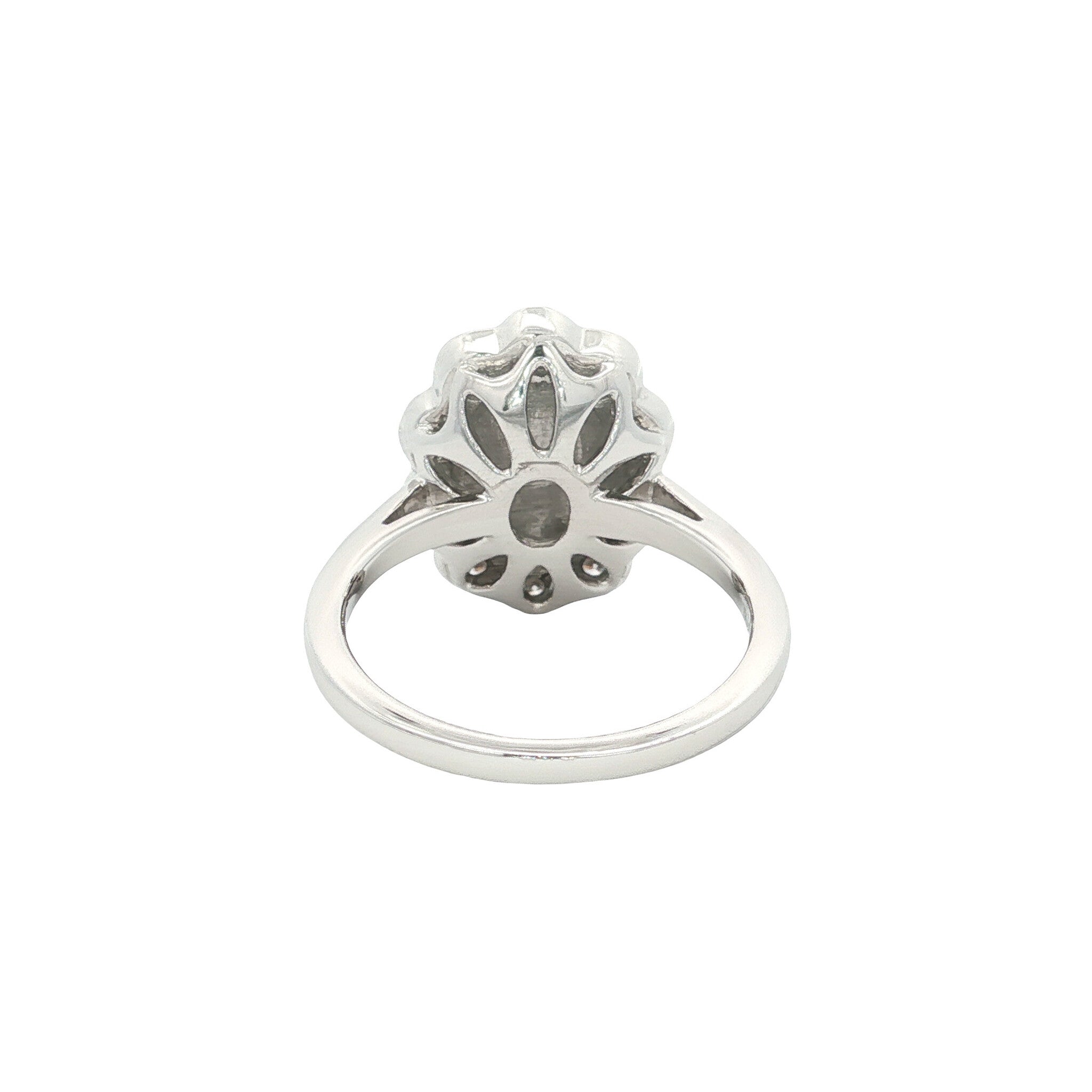 Gouden ring met diamant en onyx 14 kt