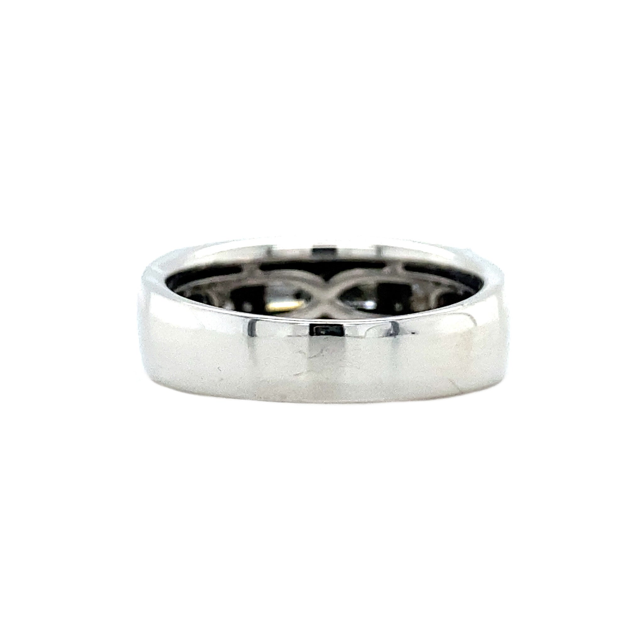 Witgouden ring met diamant 14 krt