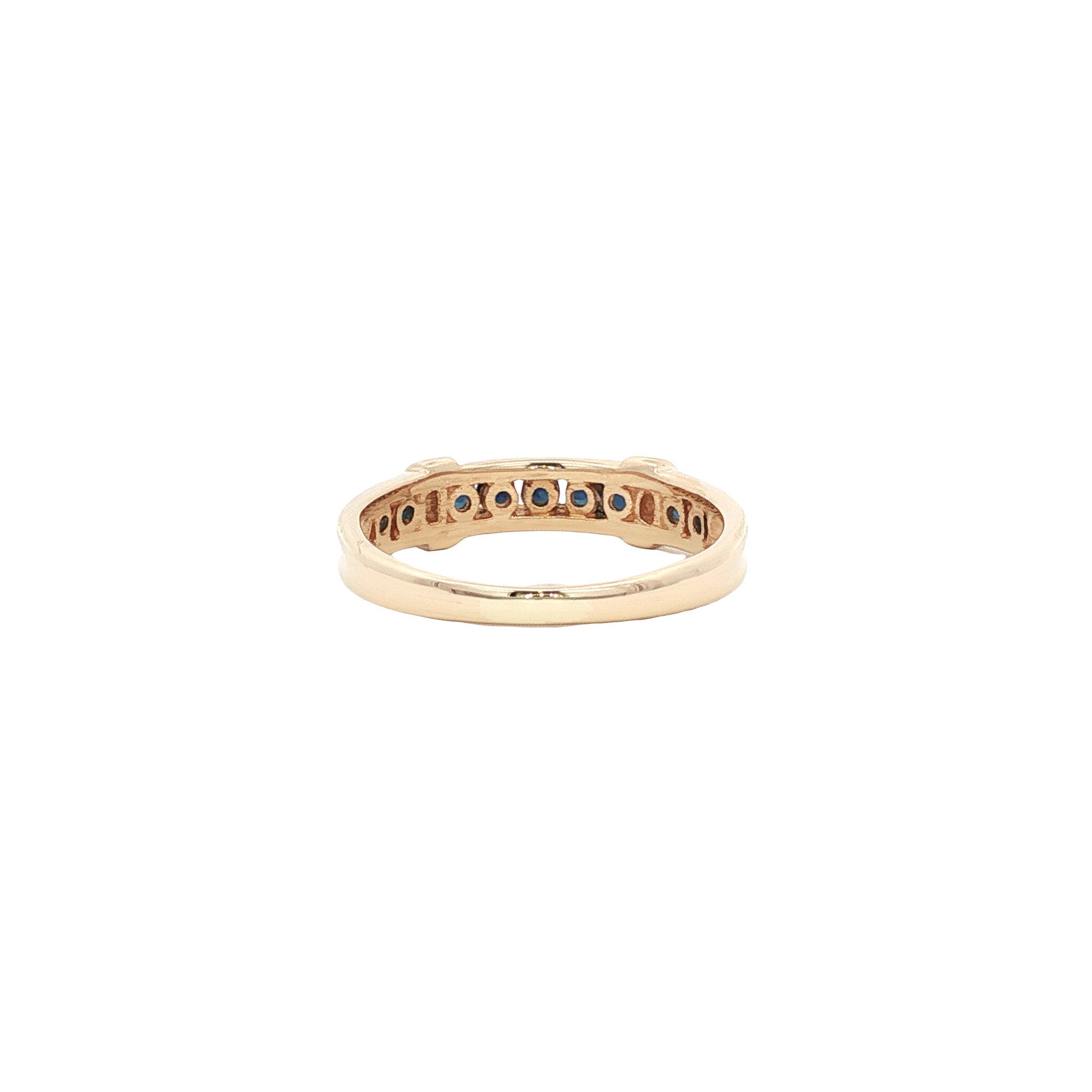 Vintage 14 kt gold ring with sapphire