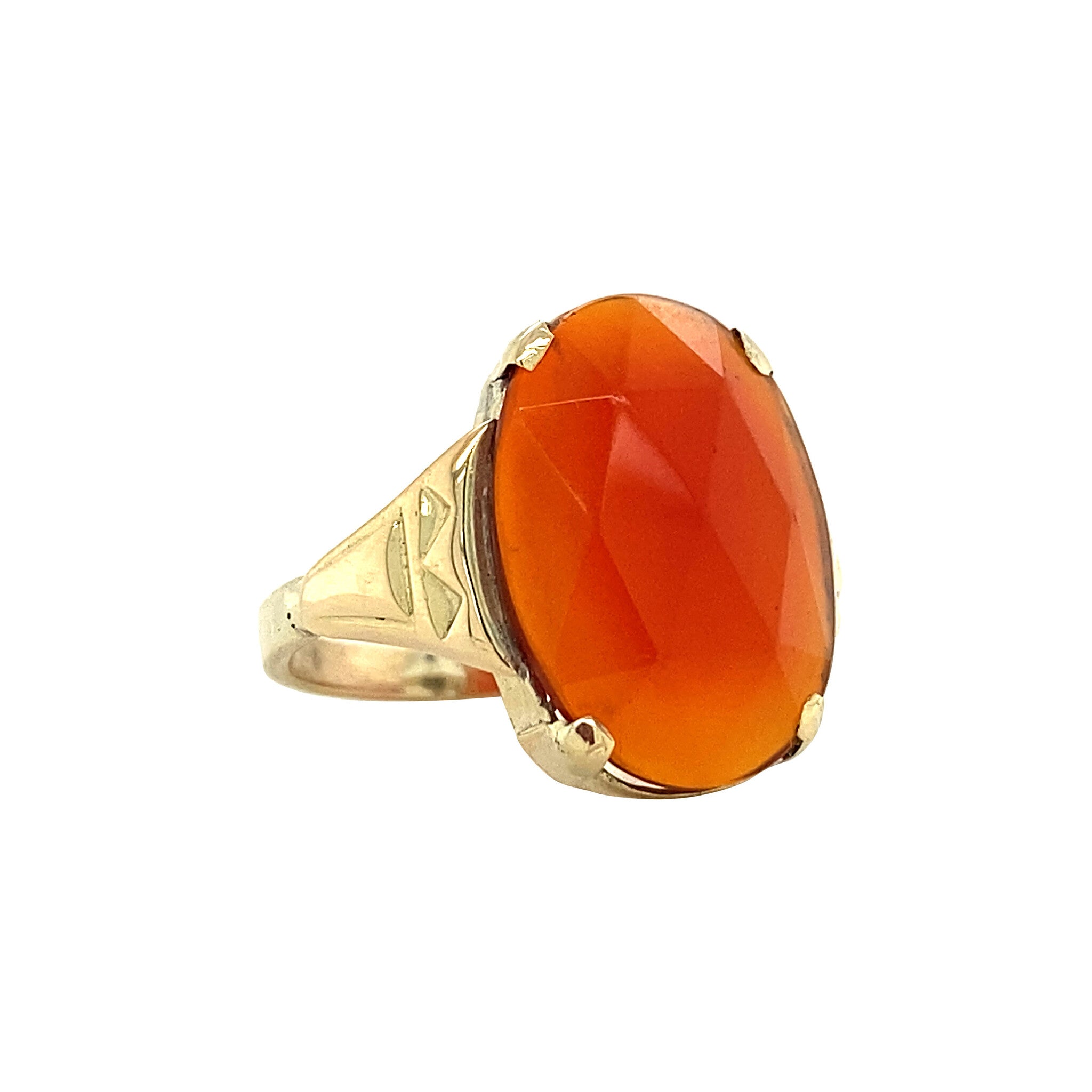 Ring with carnelian 12 kt