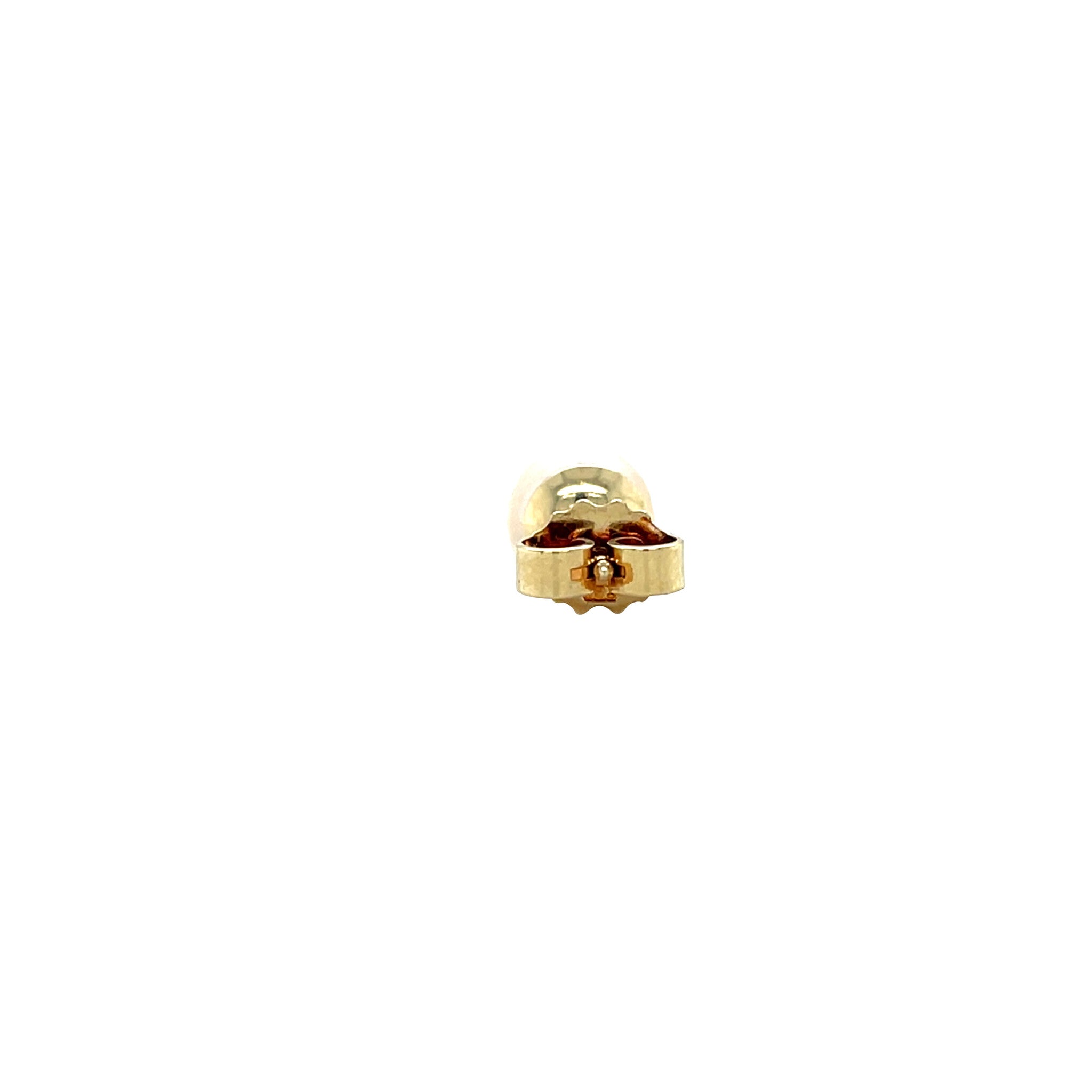 Vintage gold stud earring with pearl, 14 kt