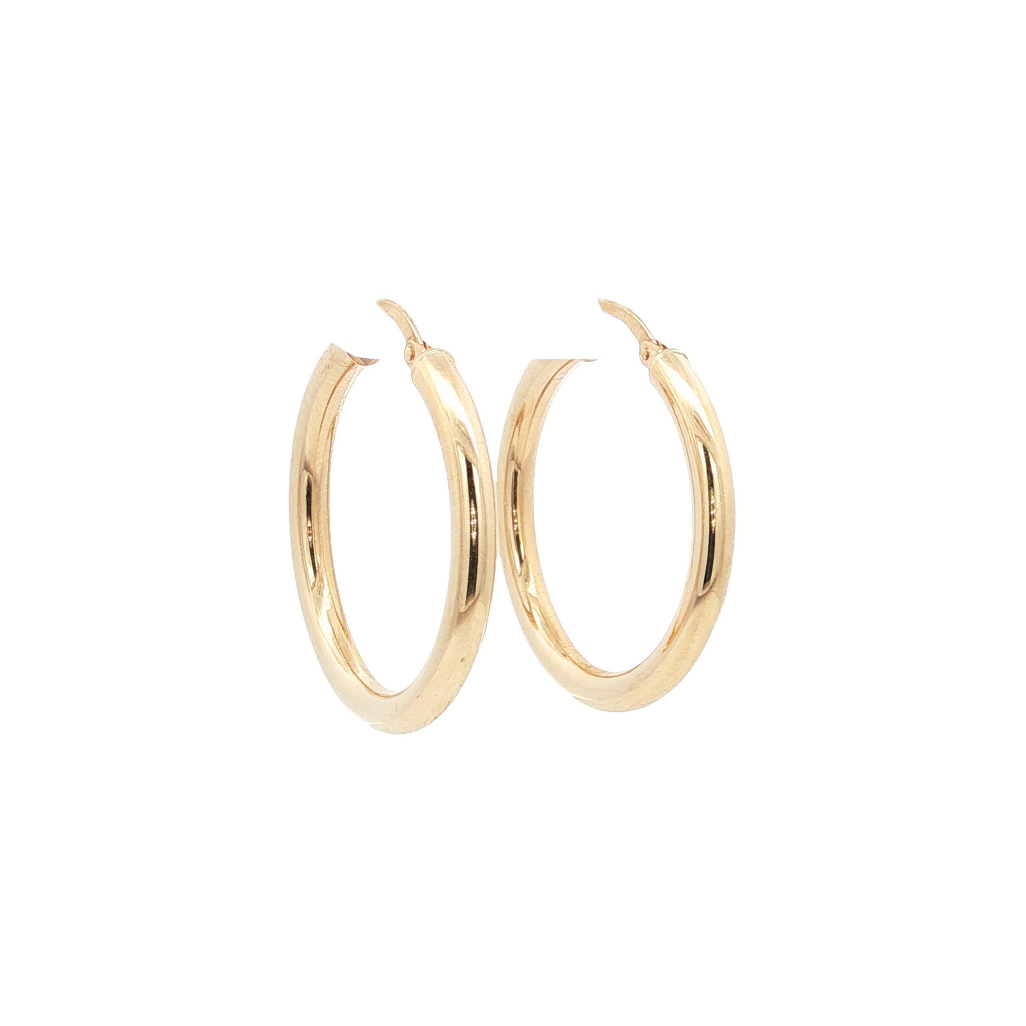 Smooth 9 kt earrings