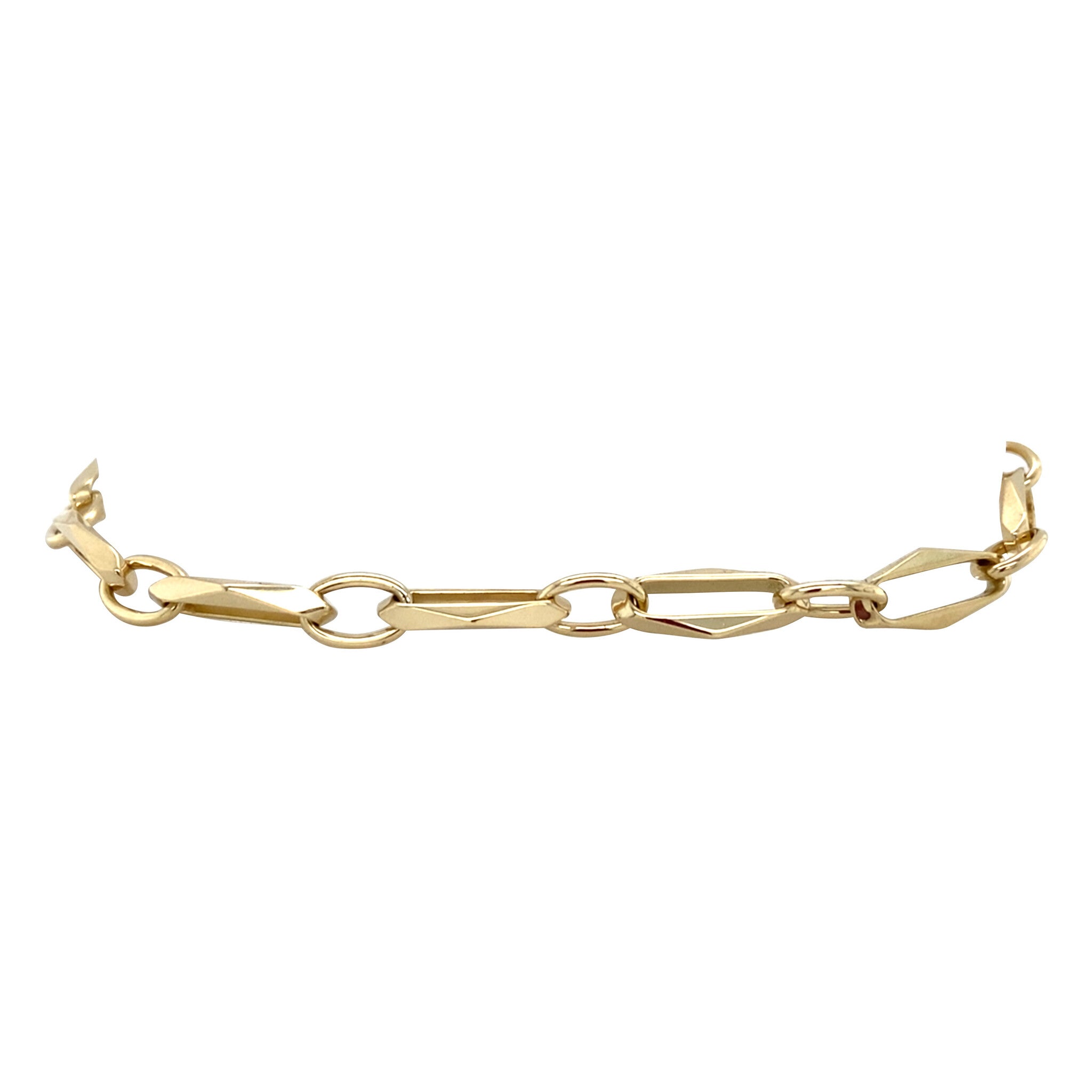 Gouden vintage closed forever armband 14 krt