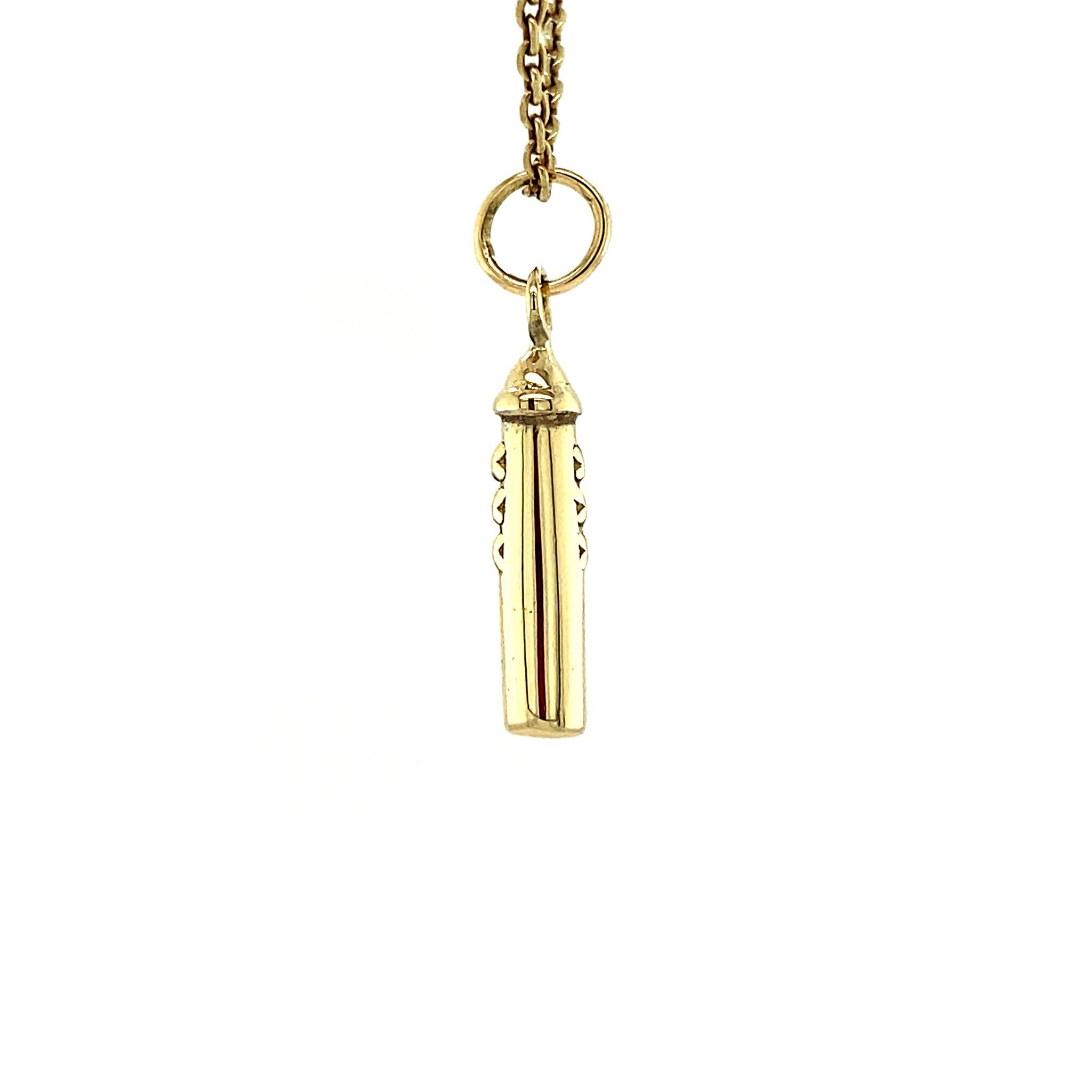 Gold pendant Amsterdammertje 14 krt