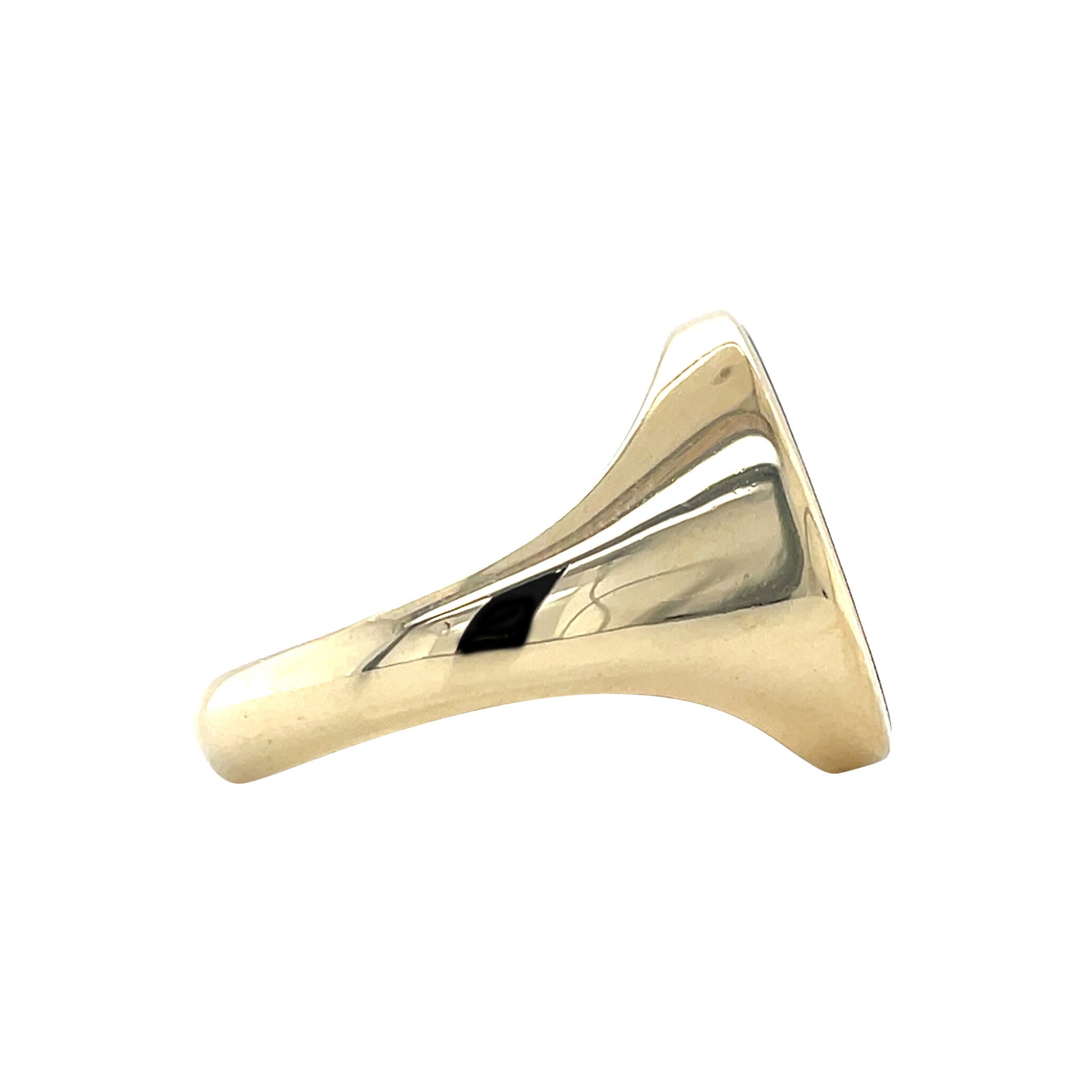 Gold vintage signet ring with carnelian 14 kt