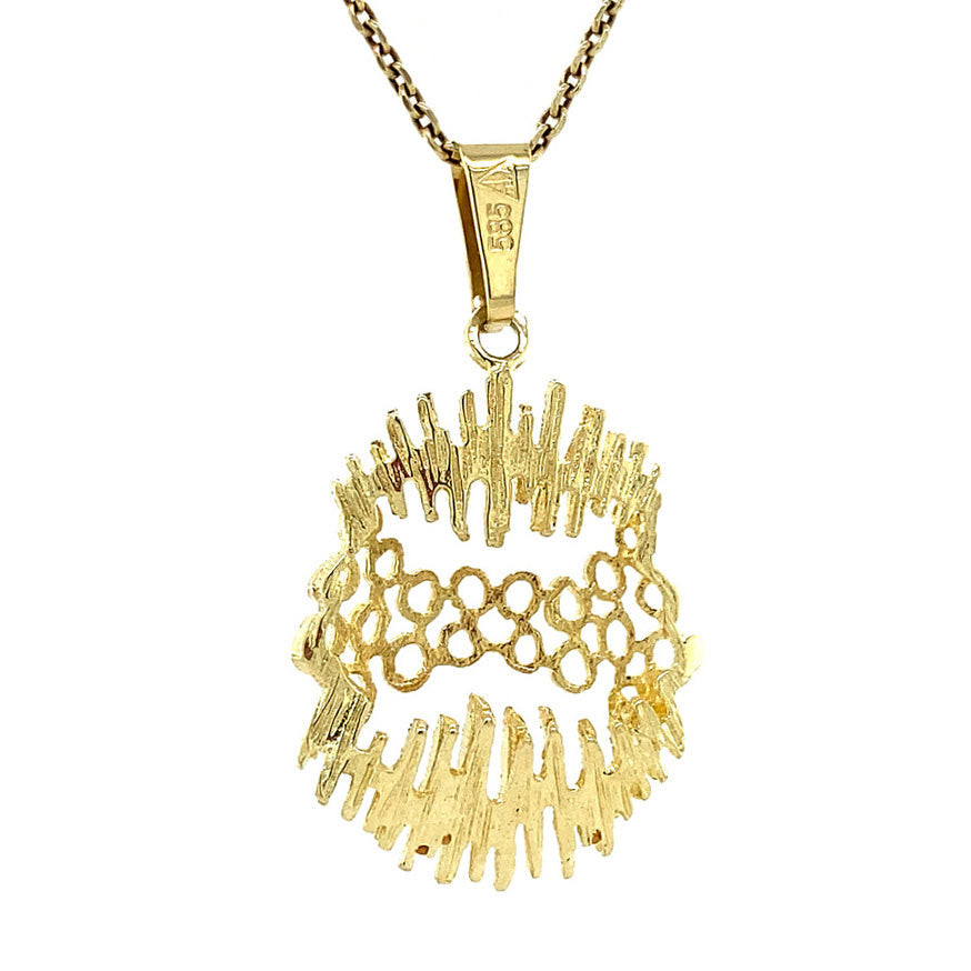 Gouden hanger fantasie 14 krt