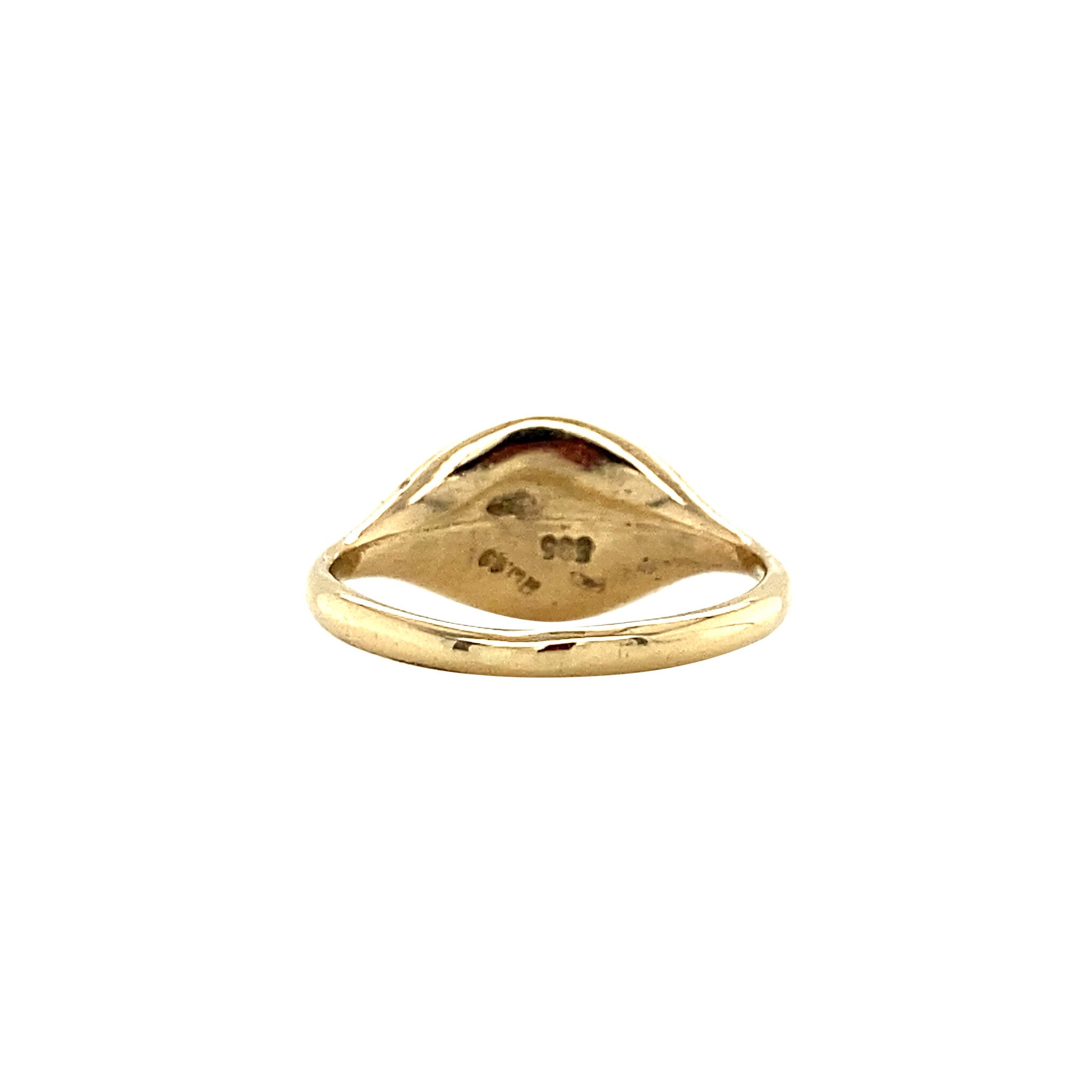 Gouden zegelring 14 krt