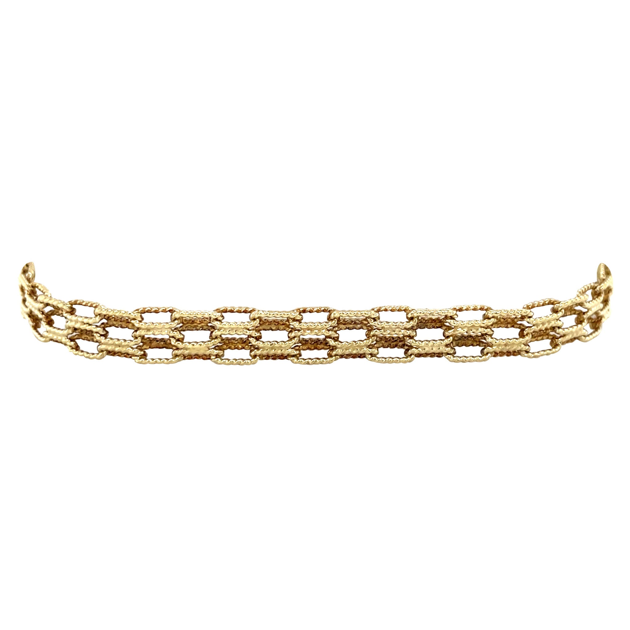 Golden vintage fantasy bracelet 14 kt