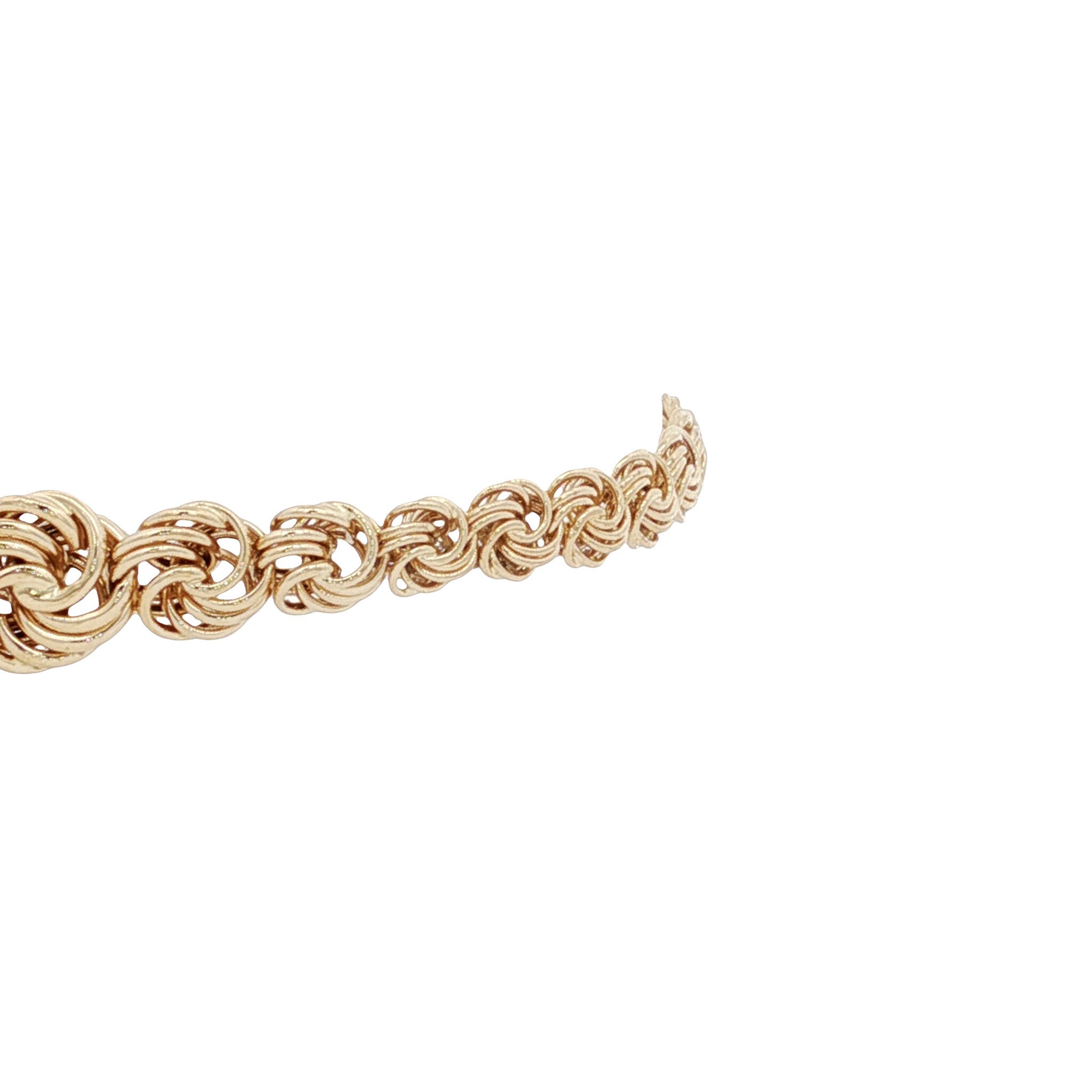 Gold vintage fantasy bracelet 14 kt