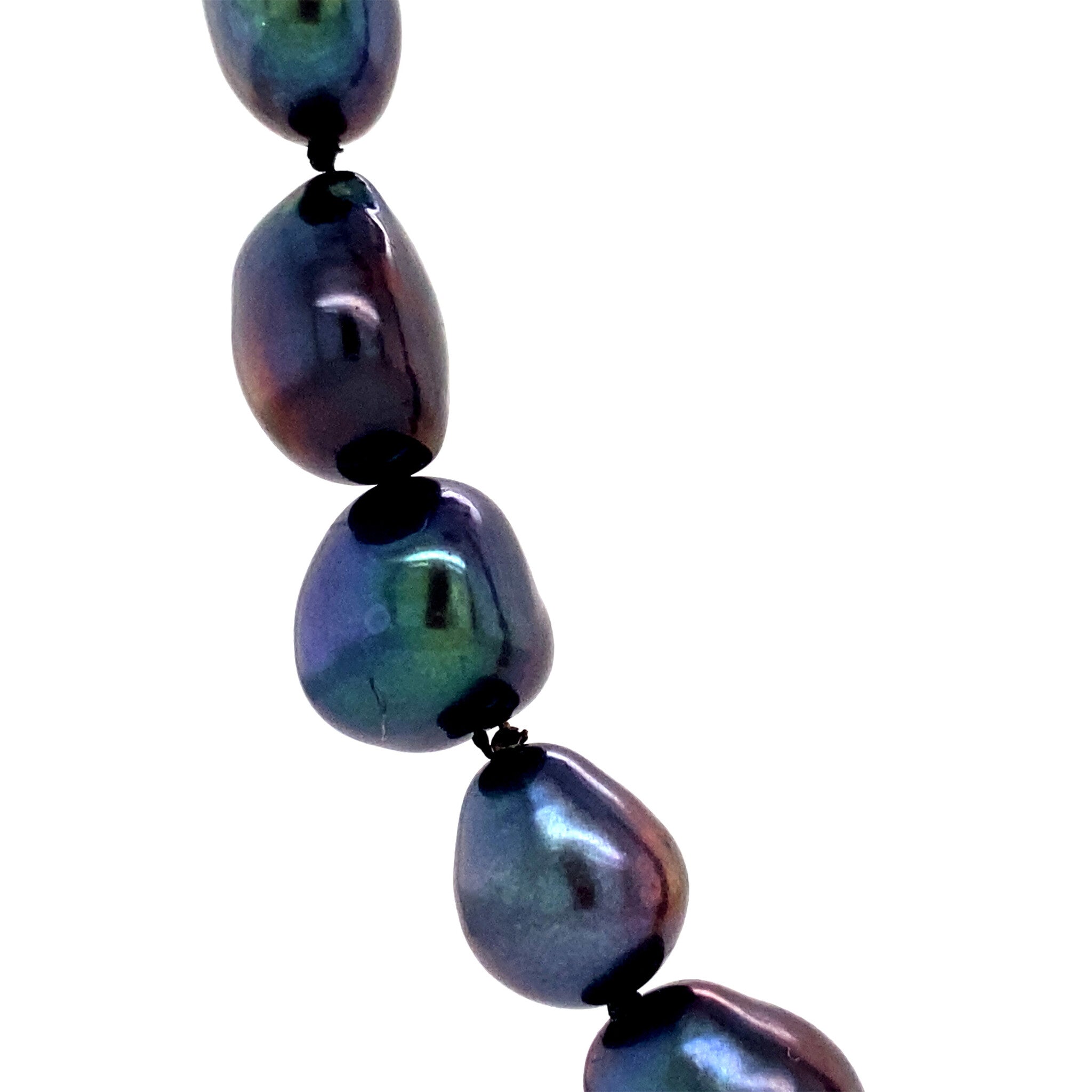 Parel collier met gouden sluiting 14 krt