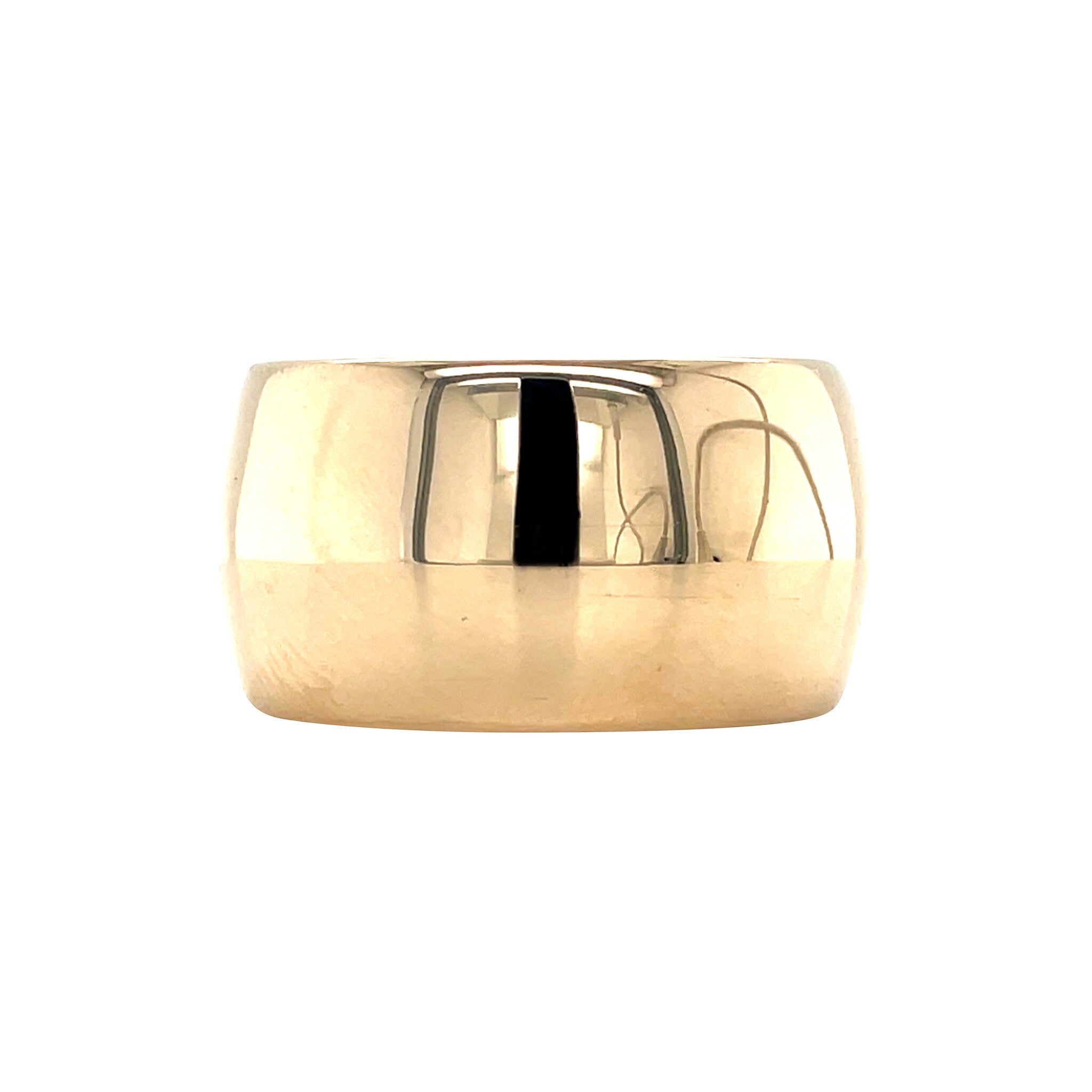 Gold vintage smooth ring 14 kt