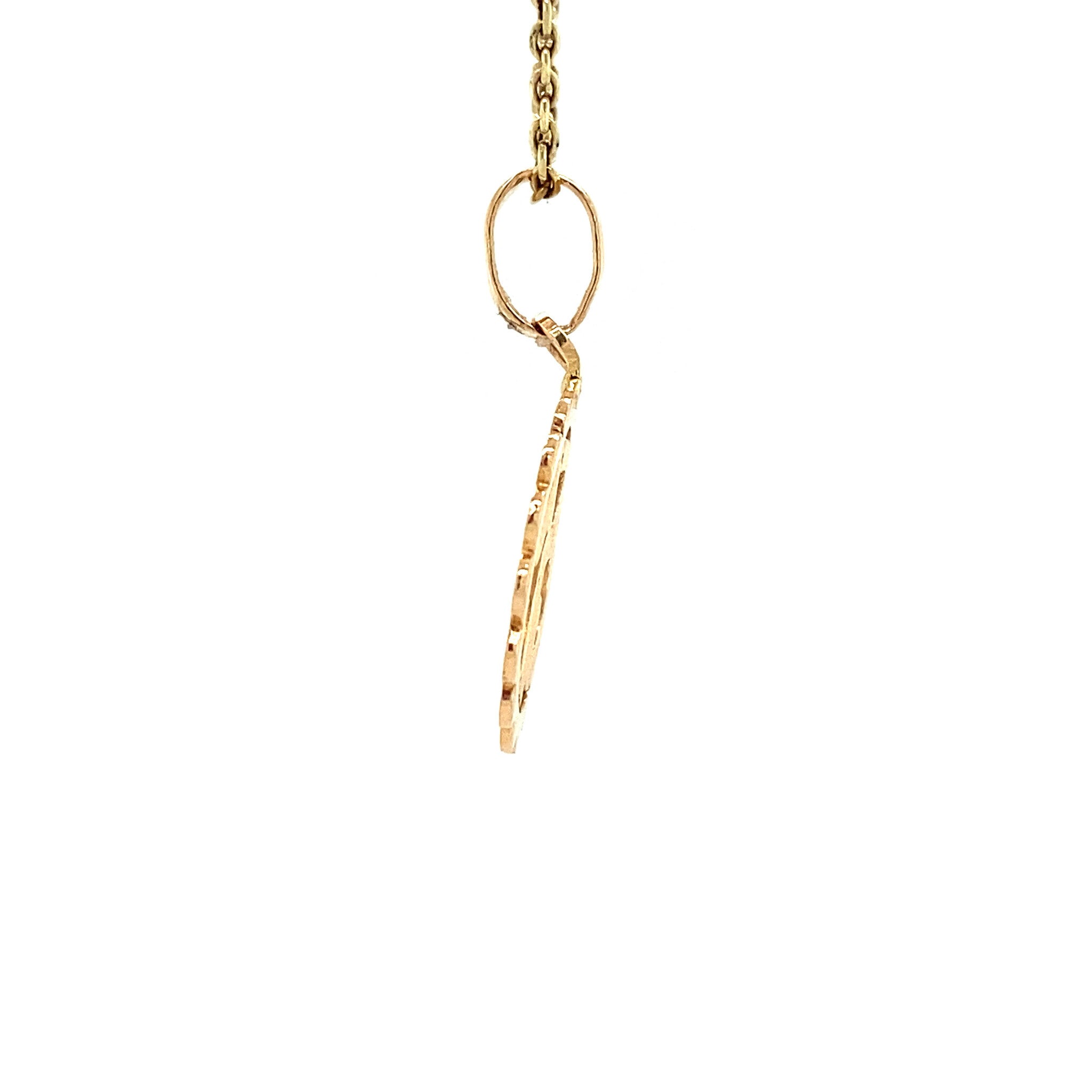 Gouden nummer dertien hanger 18 krt