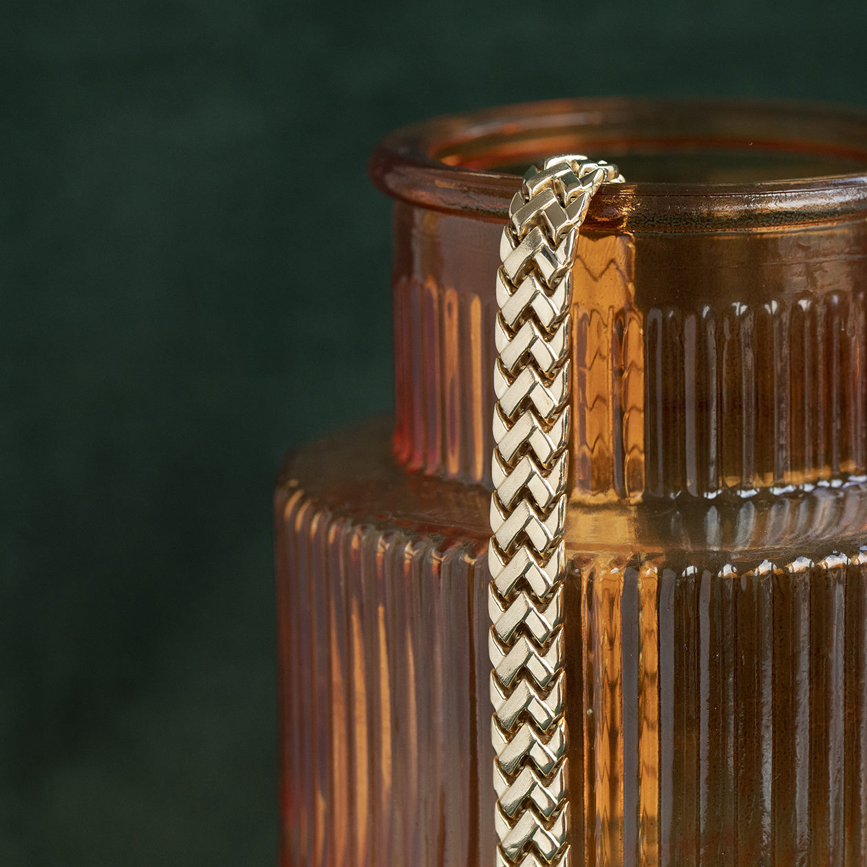 Gold bracelet fantasy 18.5 cm 14 krt