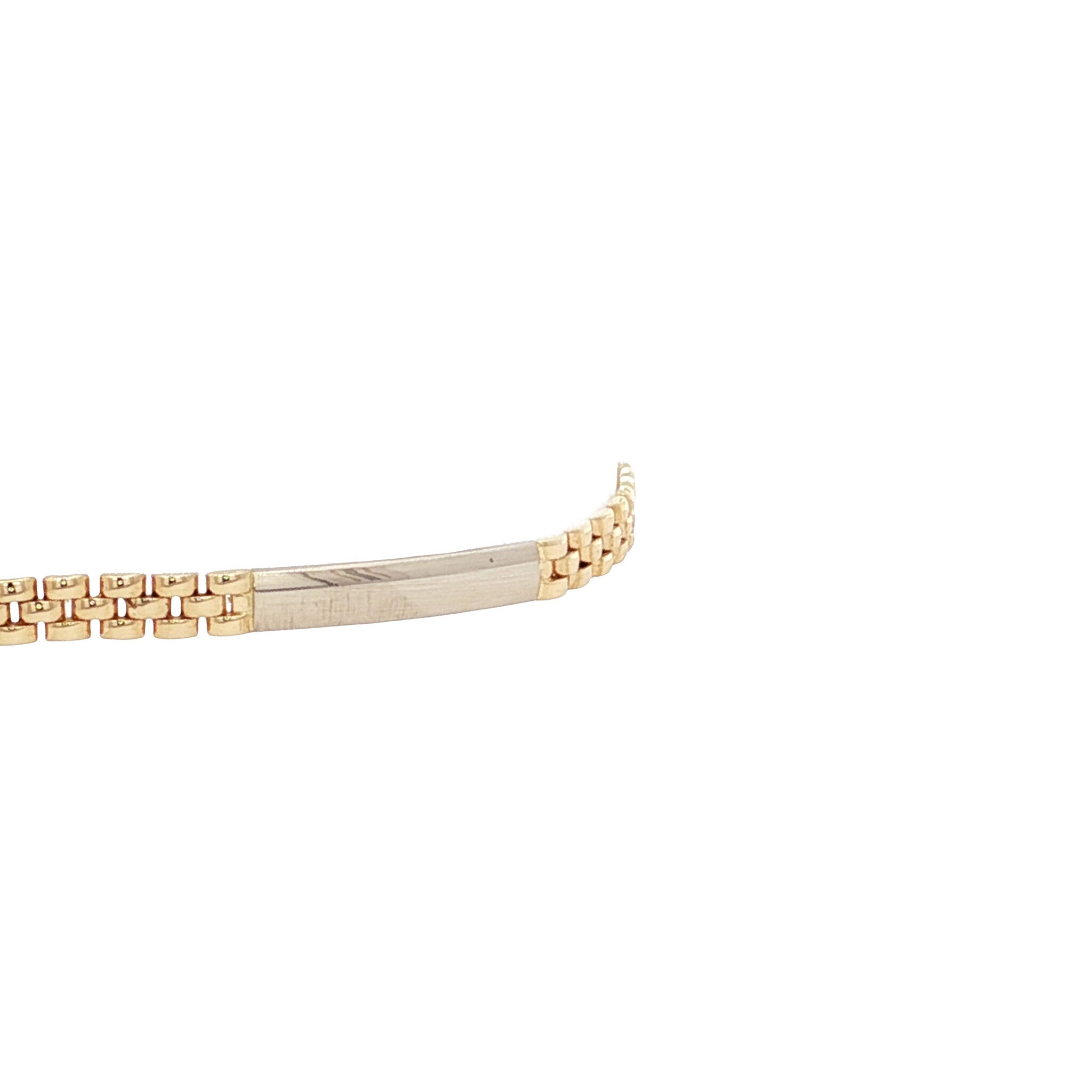 Bicolour gold vintage fantasy bracelet 14 kt