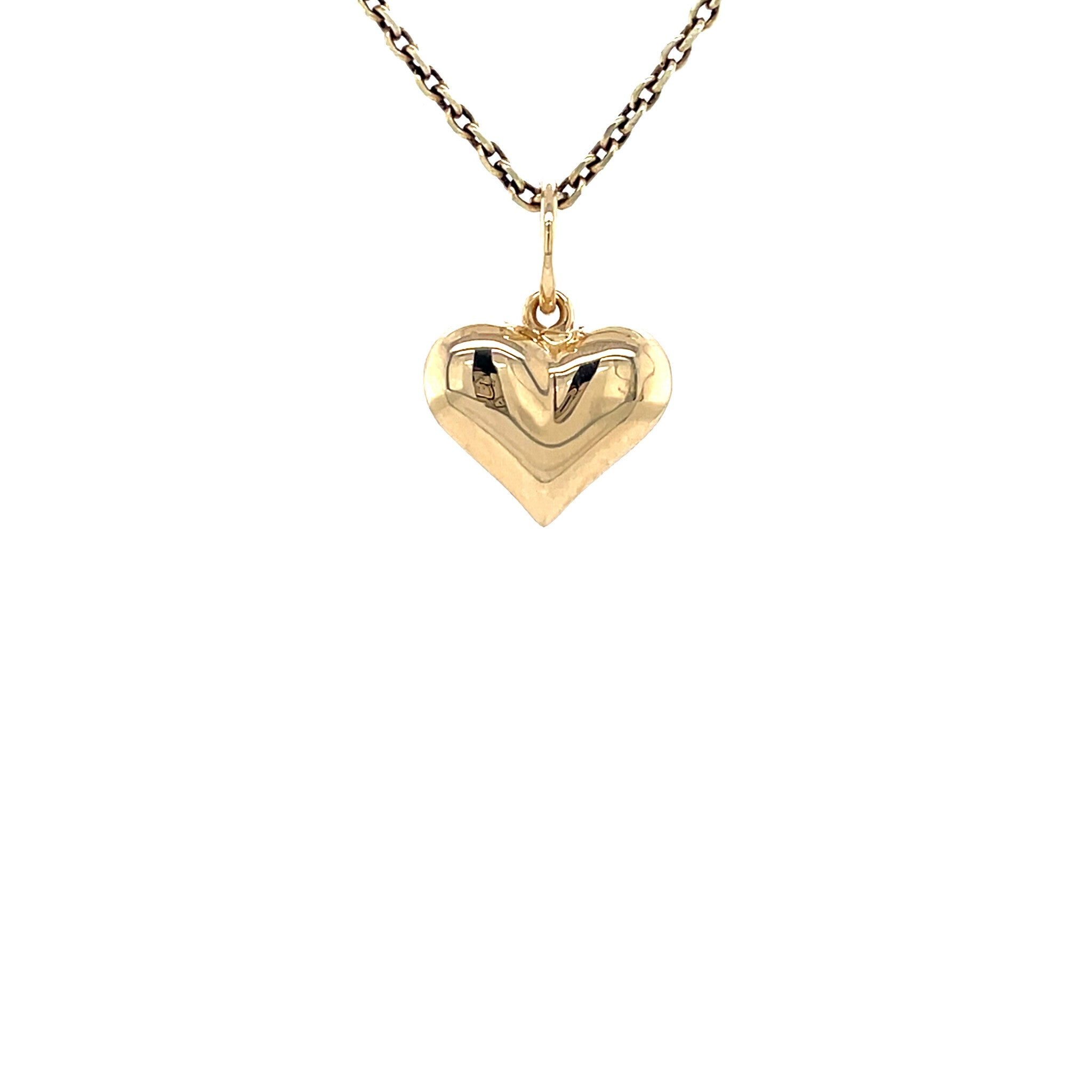 Gouden hart hanger 14 krt