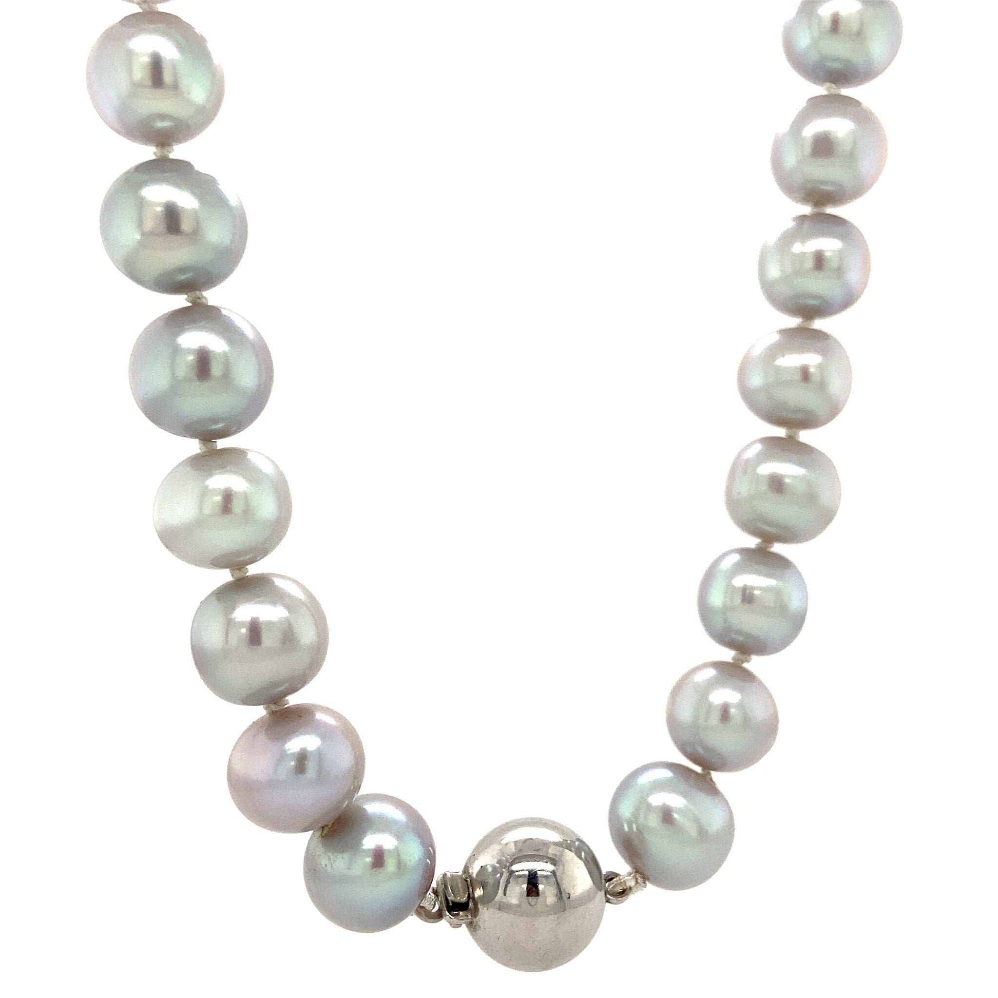 Parel collier met zilveren sluiting 925