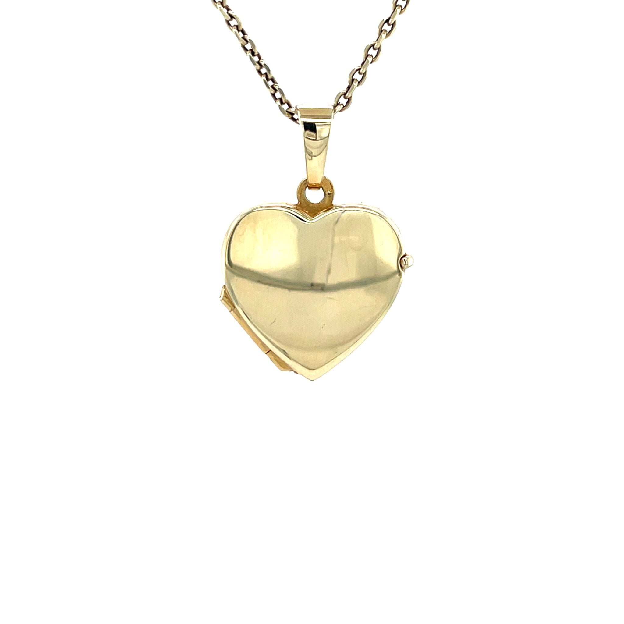 Vintage 14 kt gold heart locket