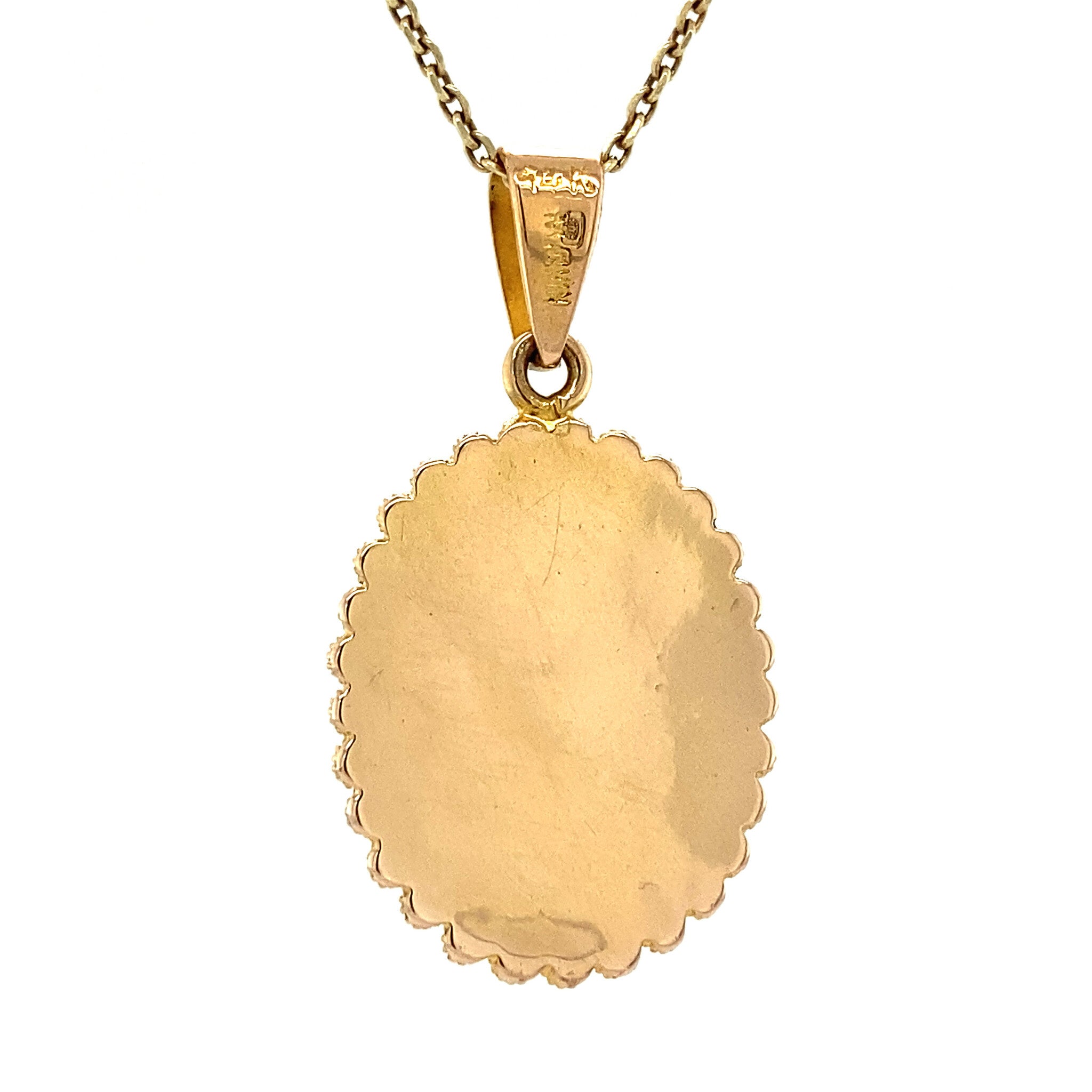 Gouden hanger met goudsteen 14 krt