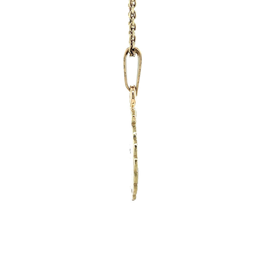 Gouden vintage maritiem hanger 14 kt