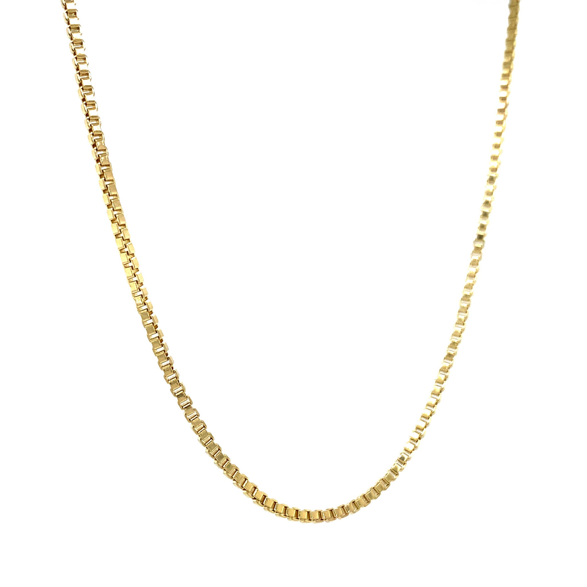 Gouden lengtecollier venetiaan 50 cm 14 krt