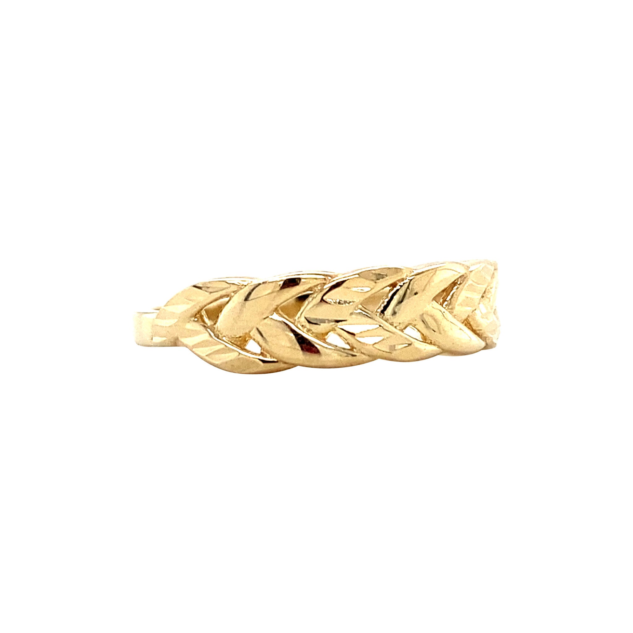 Gouden fantasie ring 14 krt