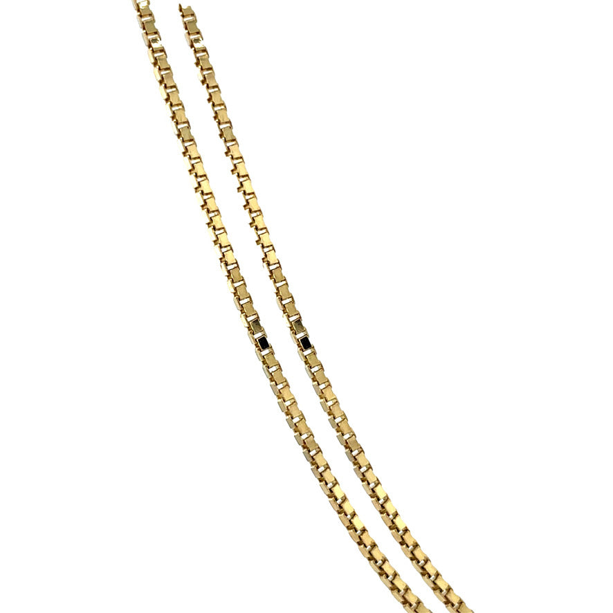 Gouden vintage venetiaan lengtecollier 14 krt