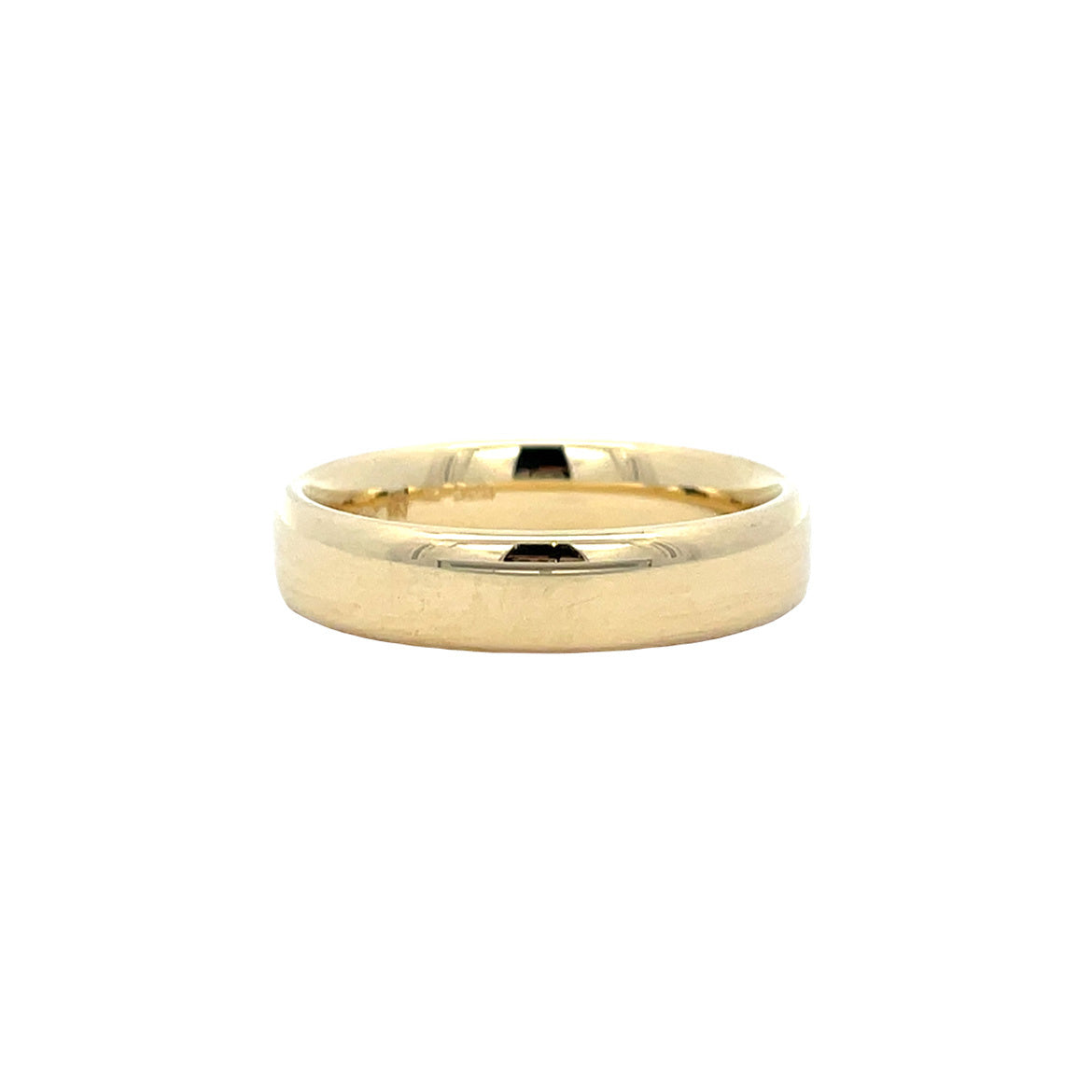 Gouden vintage gladde ring 14 kt