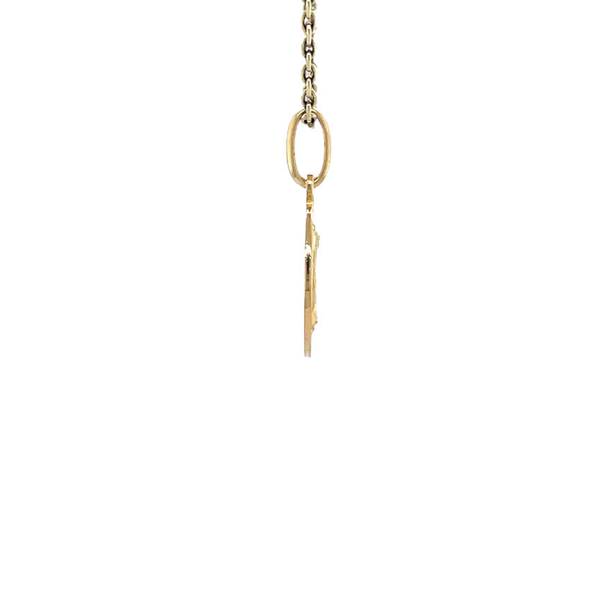 Vintage 18 kt gold Pisces zodiac pendant