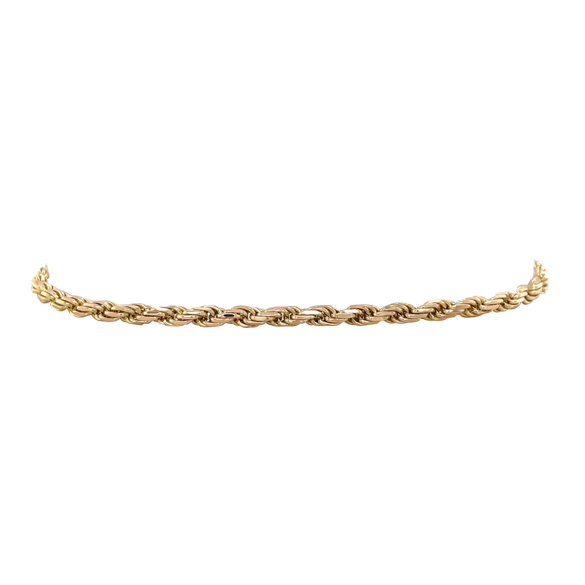 Gouden vintage koord armband 14 kt