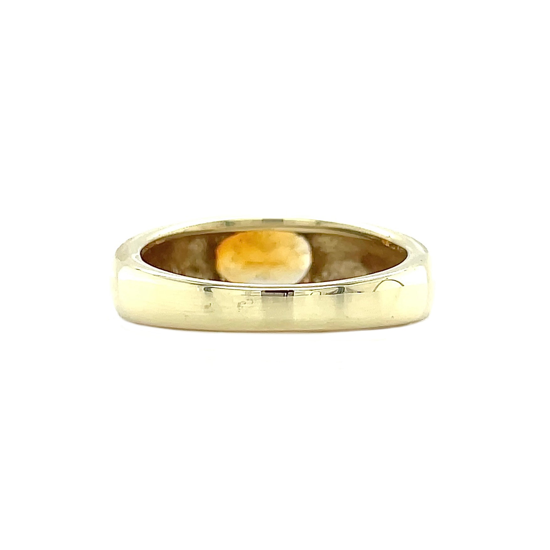Golden vintage ring with citrine 14 kt