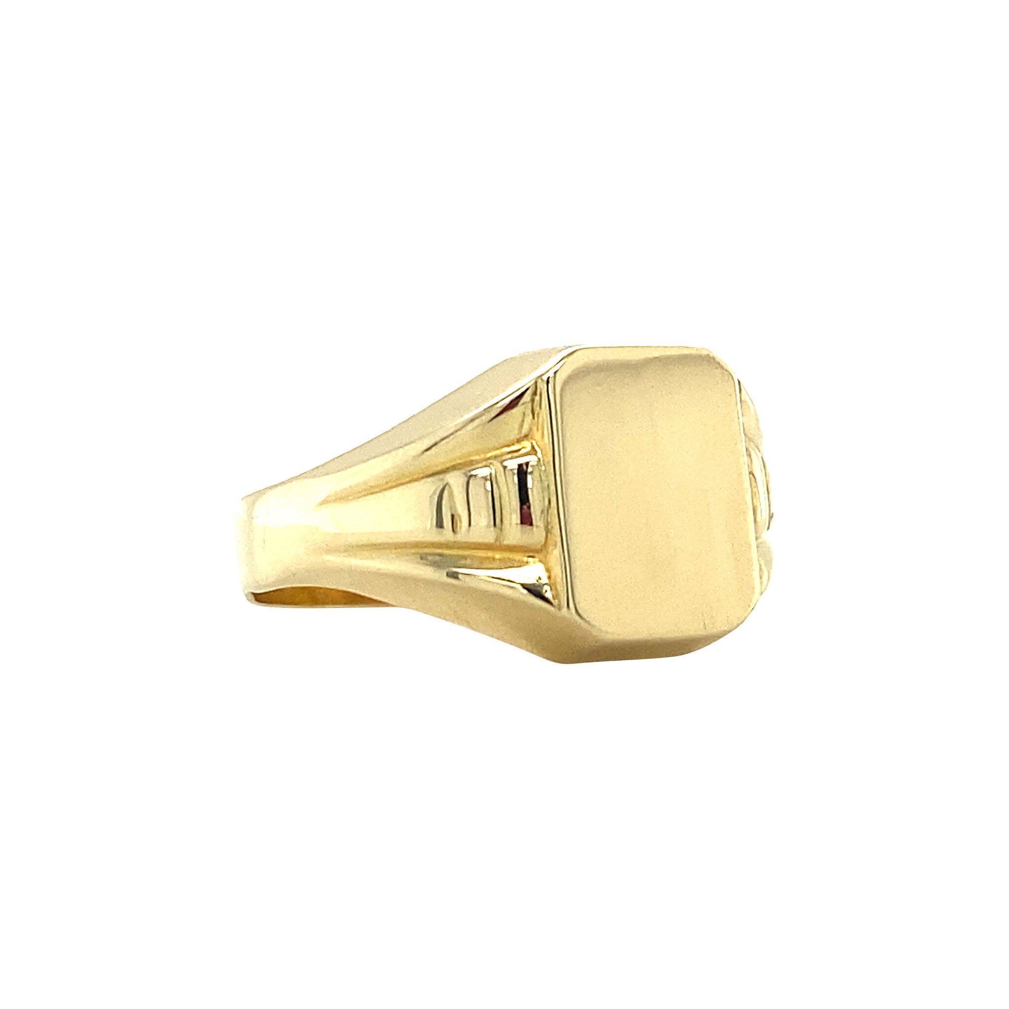 14 kt gold signet ring