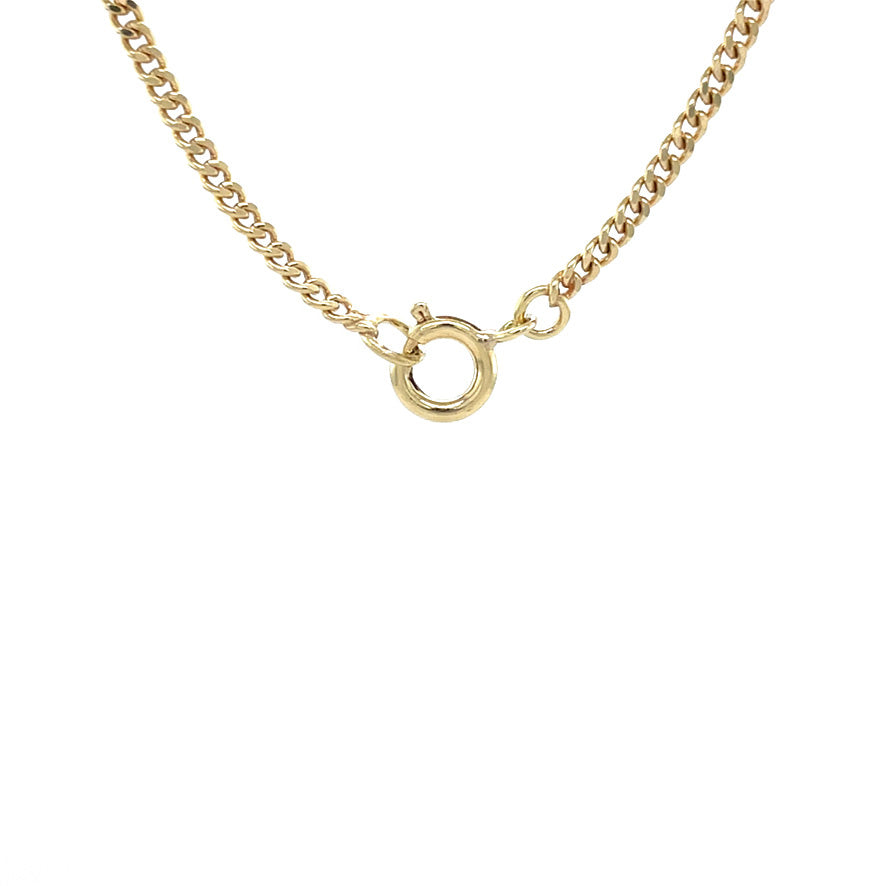 Gouden vintage gourmet collier 14 krt