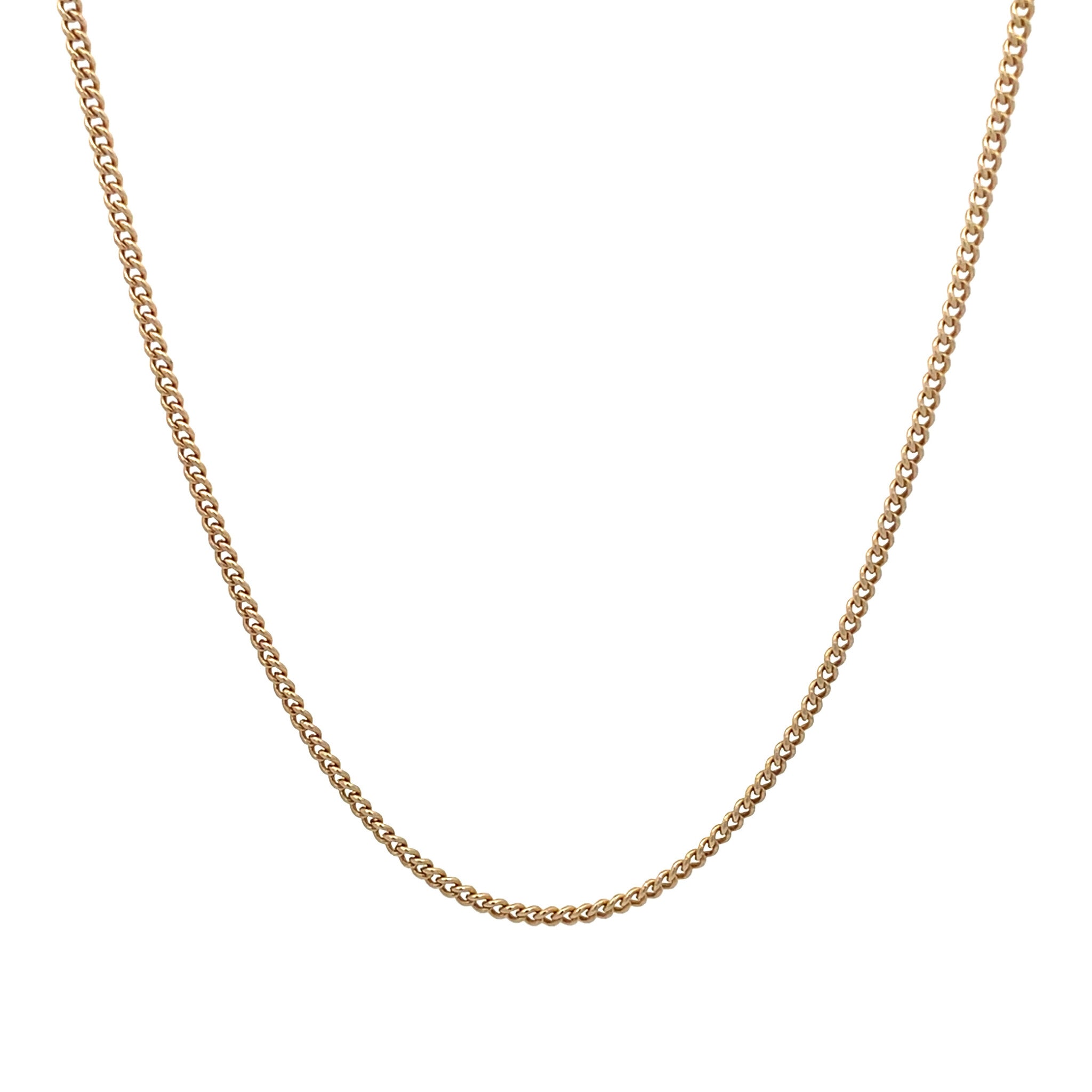 Gouden vintage gourmet collier 14 kt