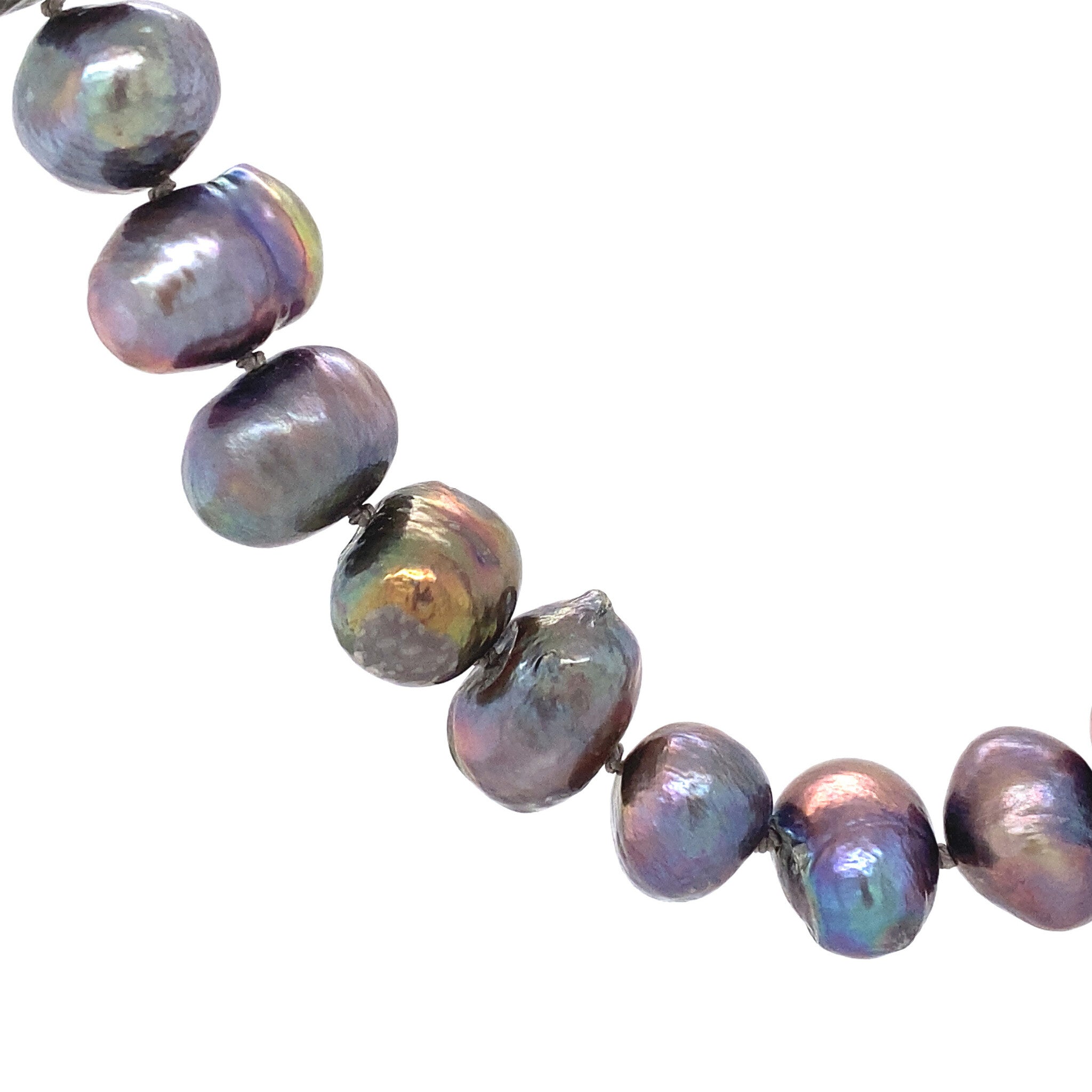 Parel collier met gouden sluiting 14 krt
