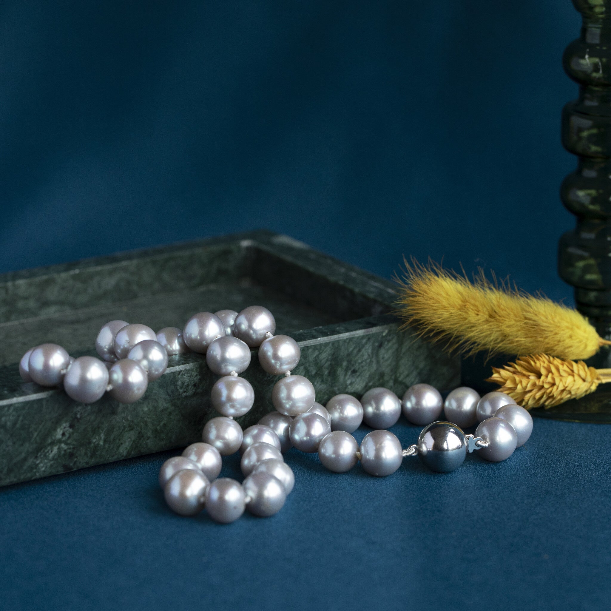 Parel collier met zilveren sluiting 925