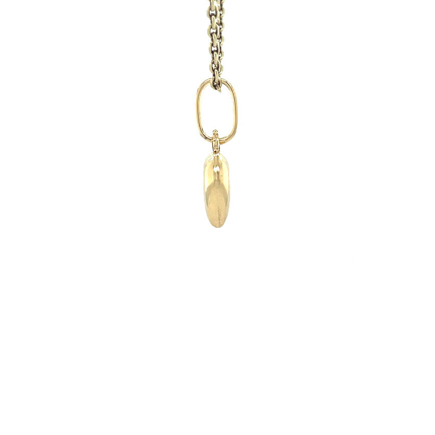 Gouden vintage hart hanger 18 kt