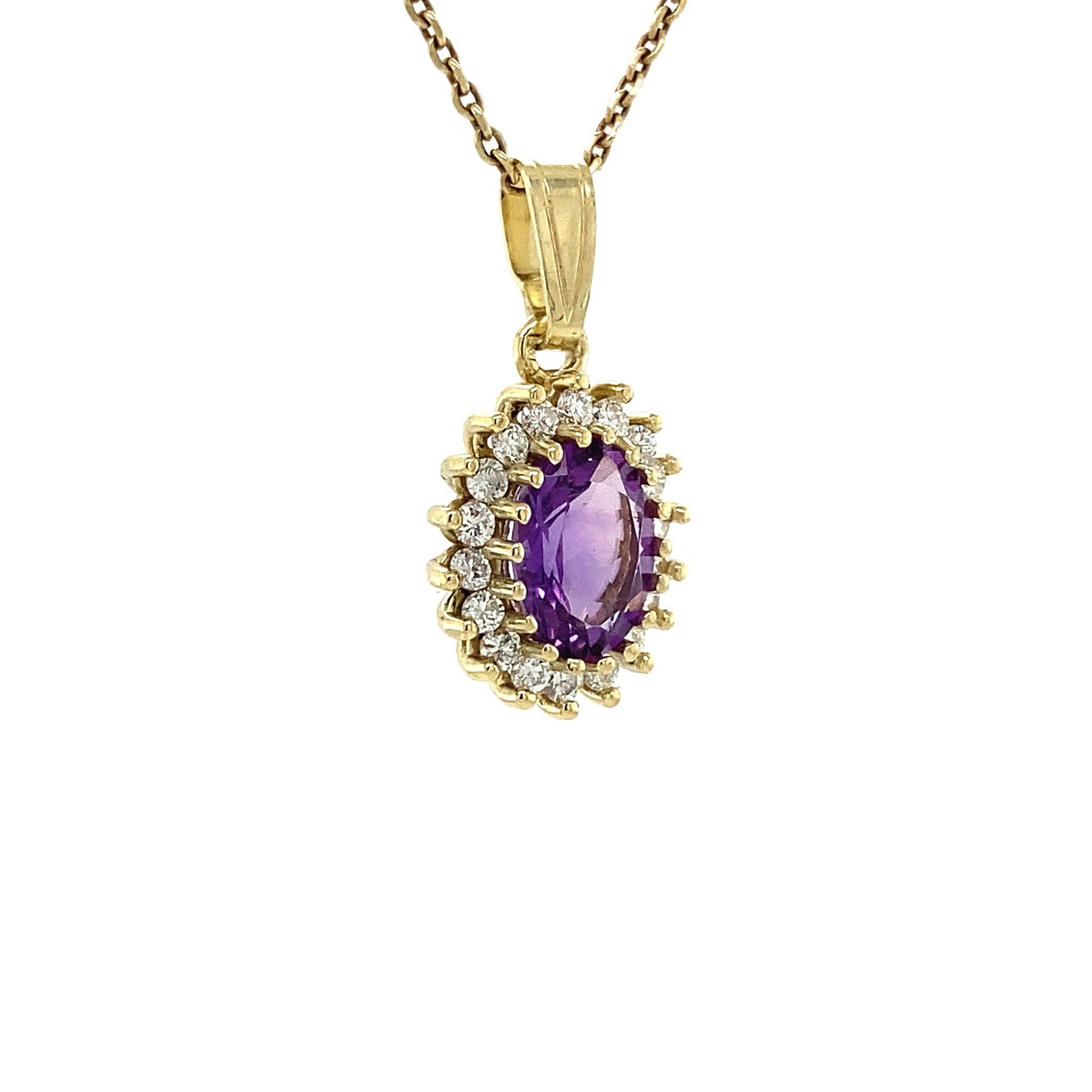 Lady di hanger 14 krt - Violet