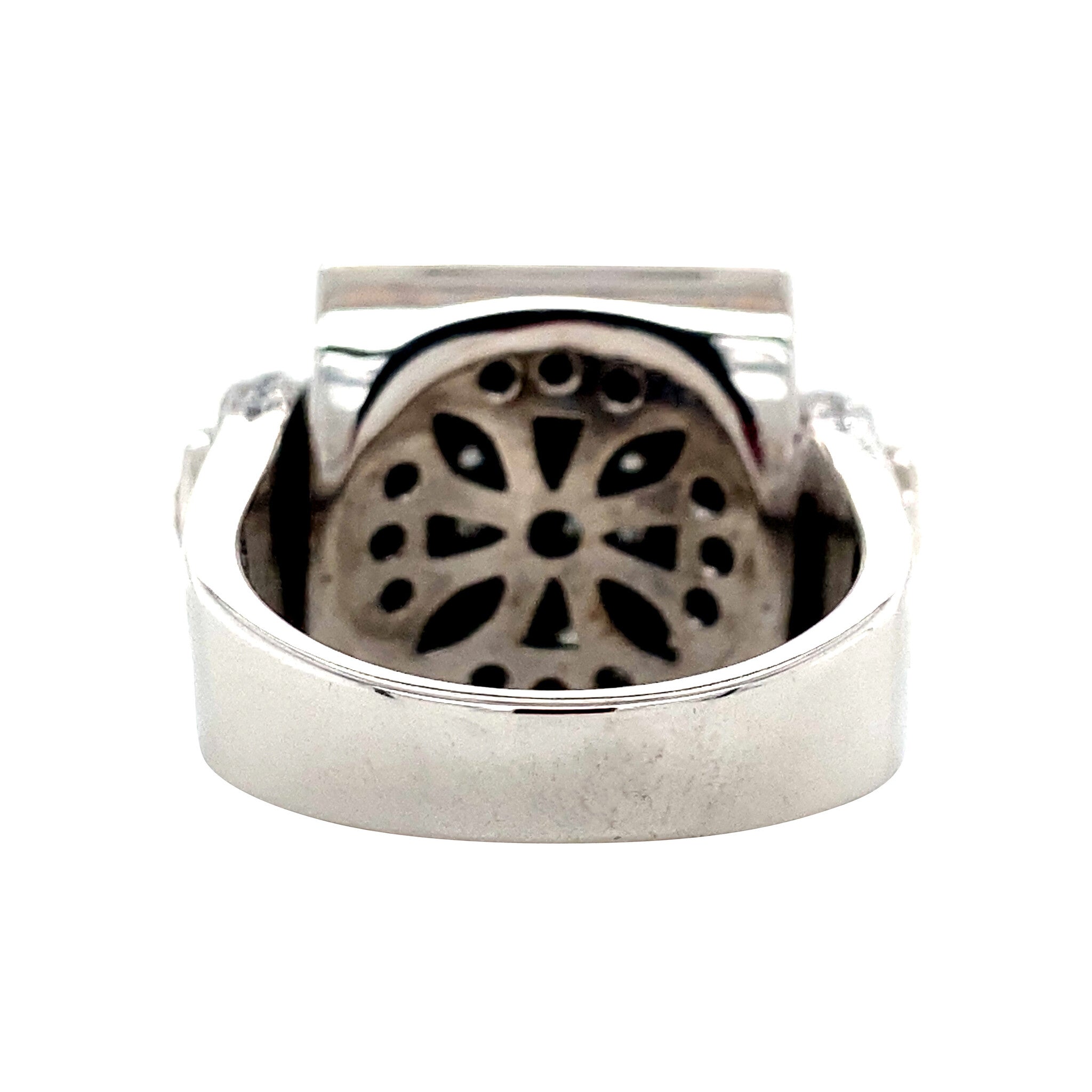 Witgouden ring met diamant 18 krt