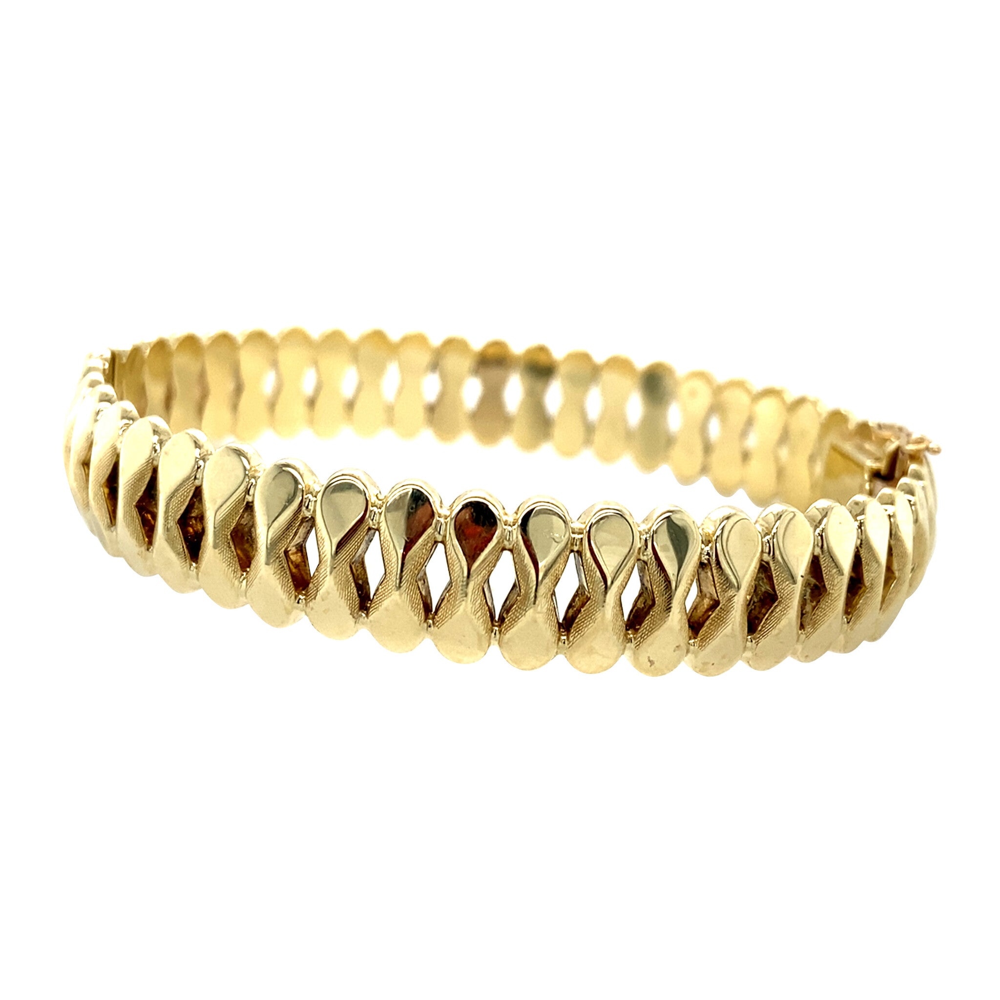 Vintage gold fantasy bangle 14 kt