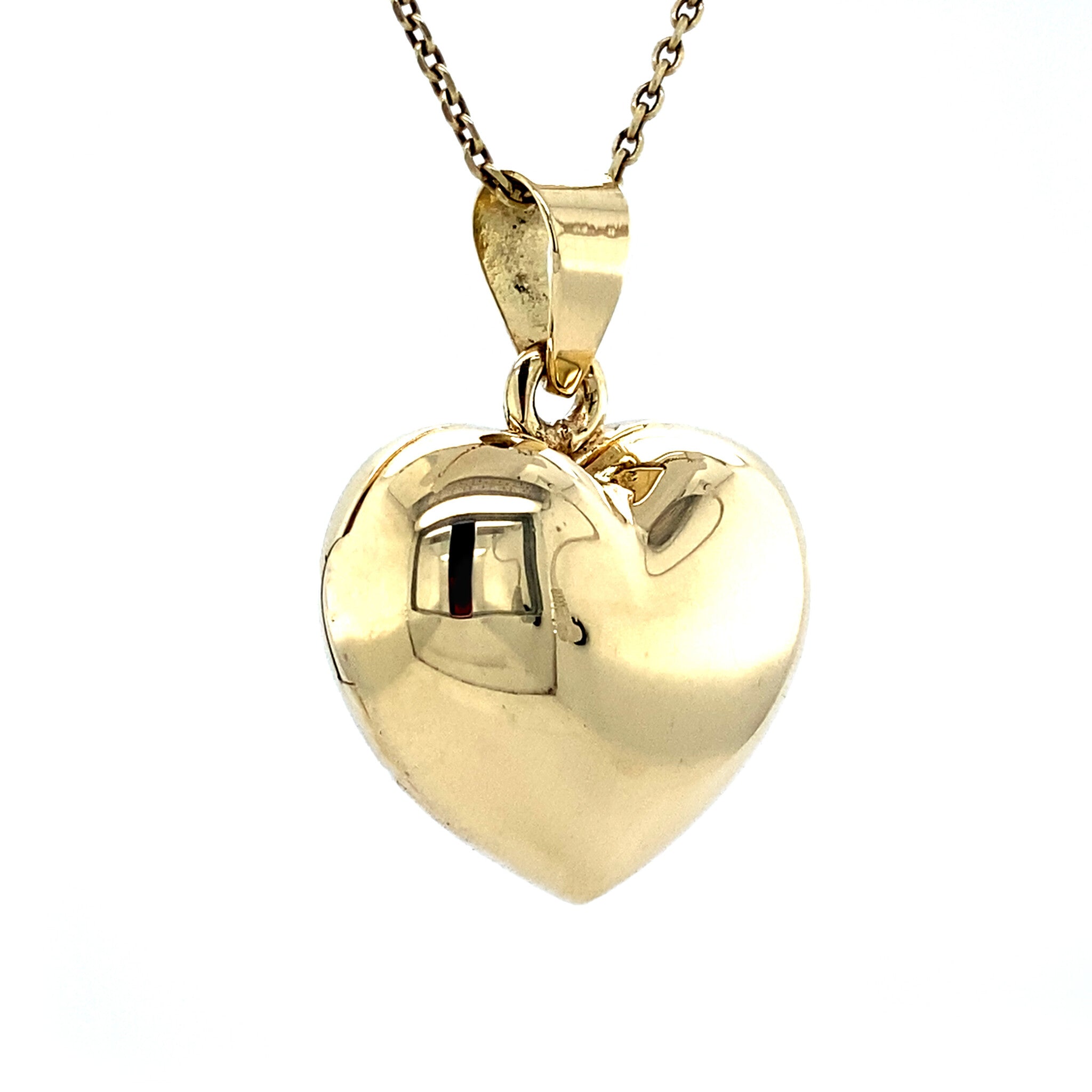 Gouden hart medaillon 14 krt