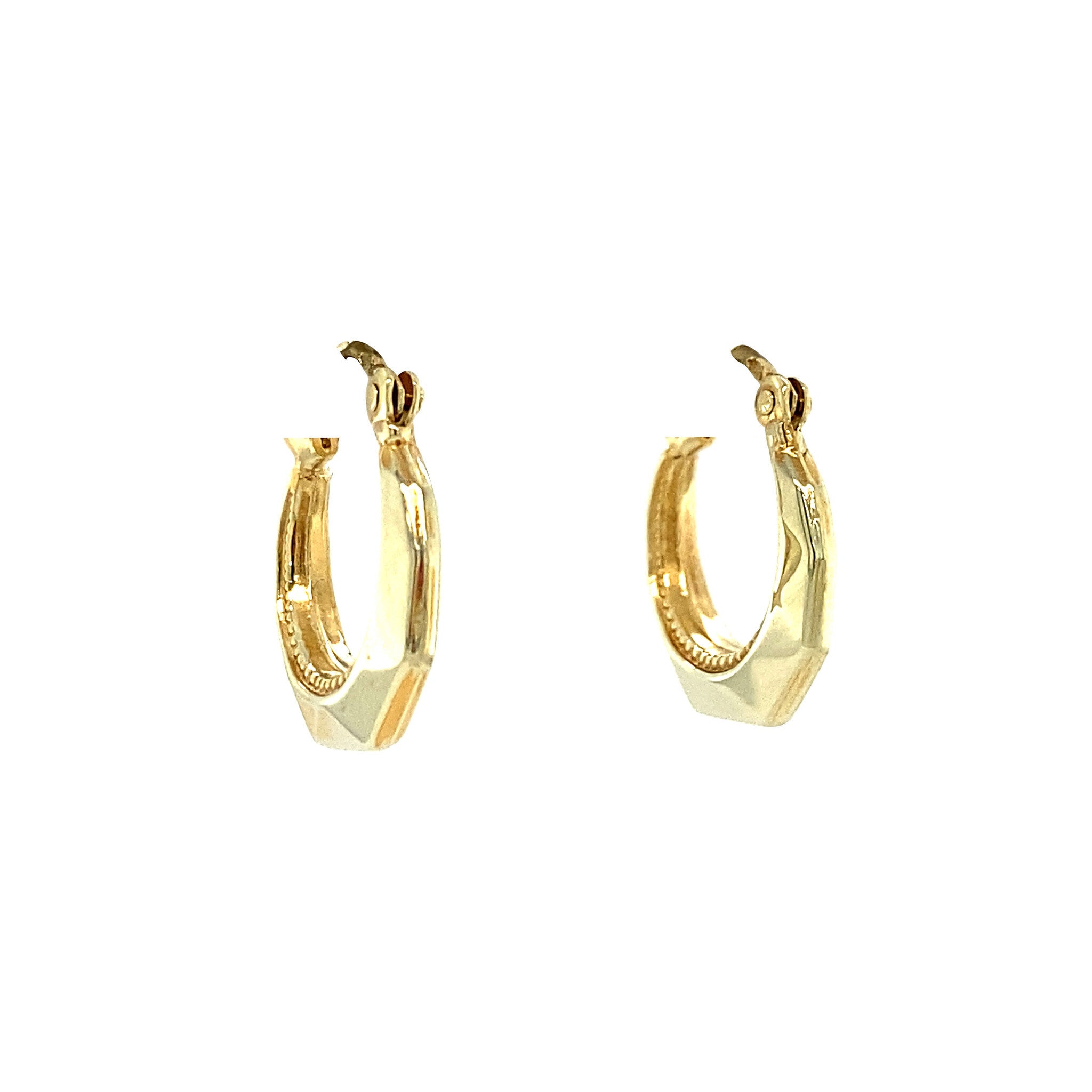 Gouden oorringen fantasie 14 krt