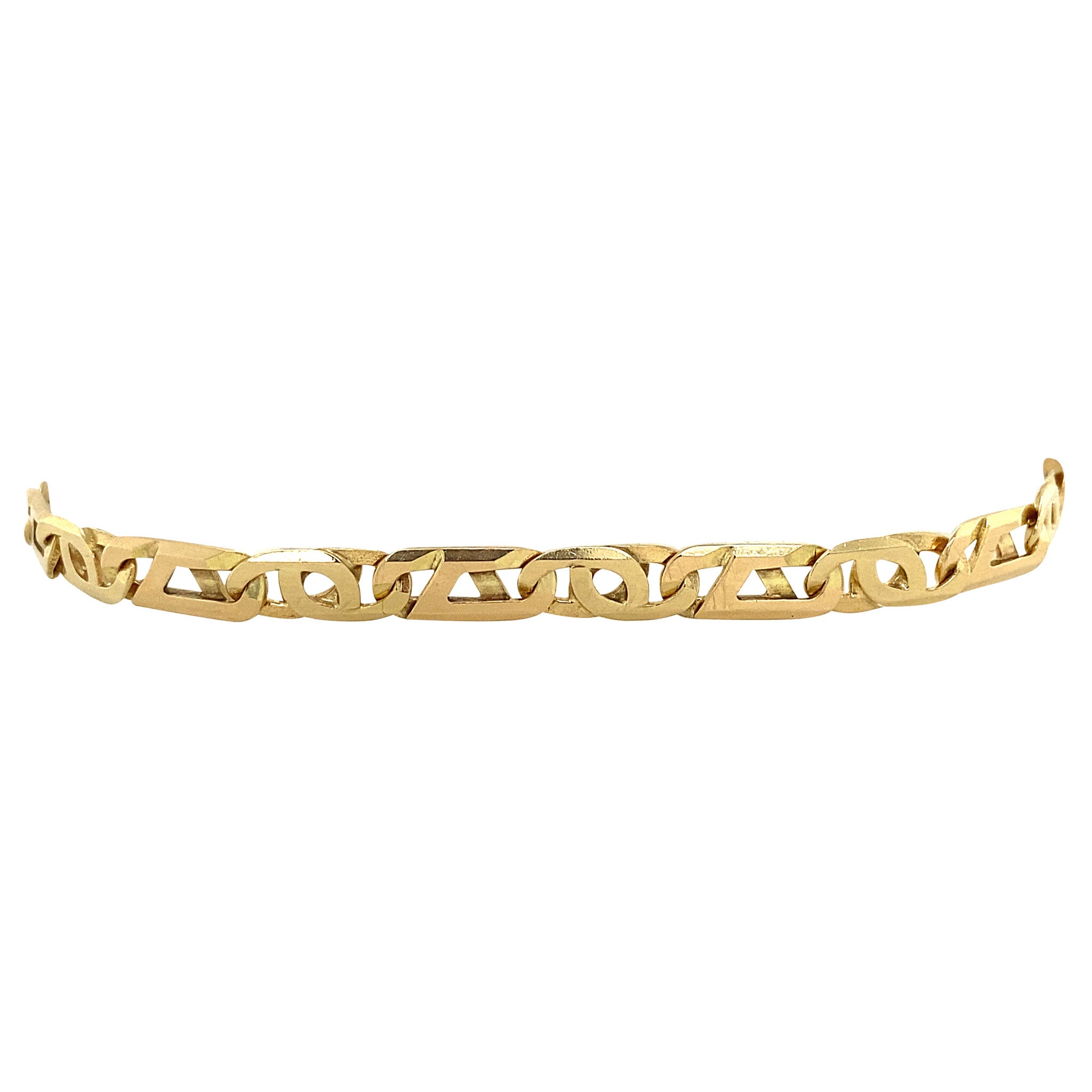 Gouden vintage fantasie armband 14 krt
