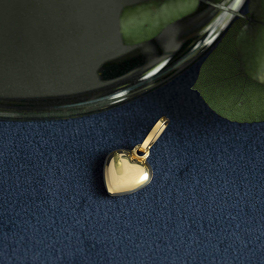 Gouden vintage hart hanger 18 kt