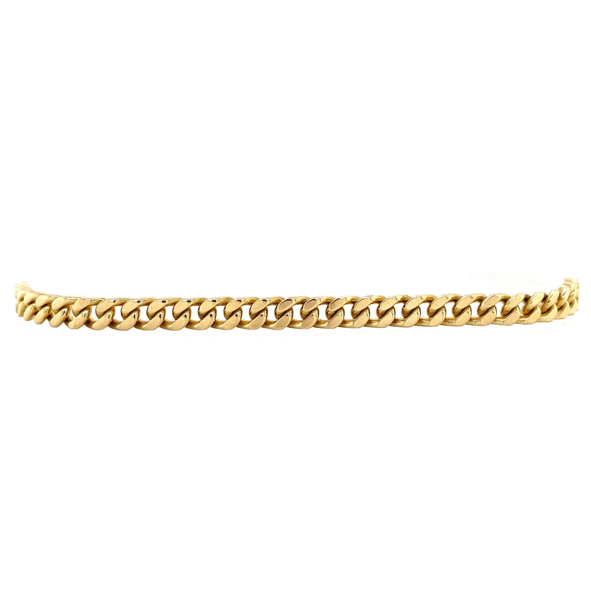 Vintage gold gourmet bracelet 14 kt