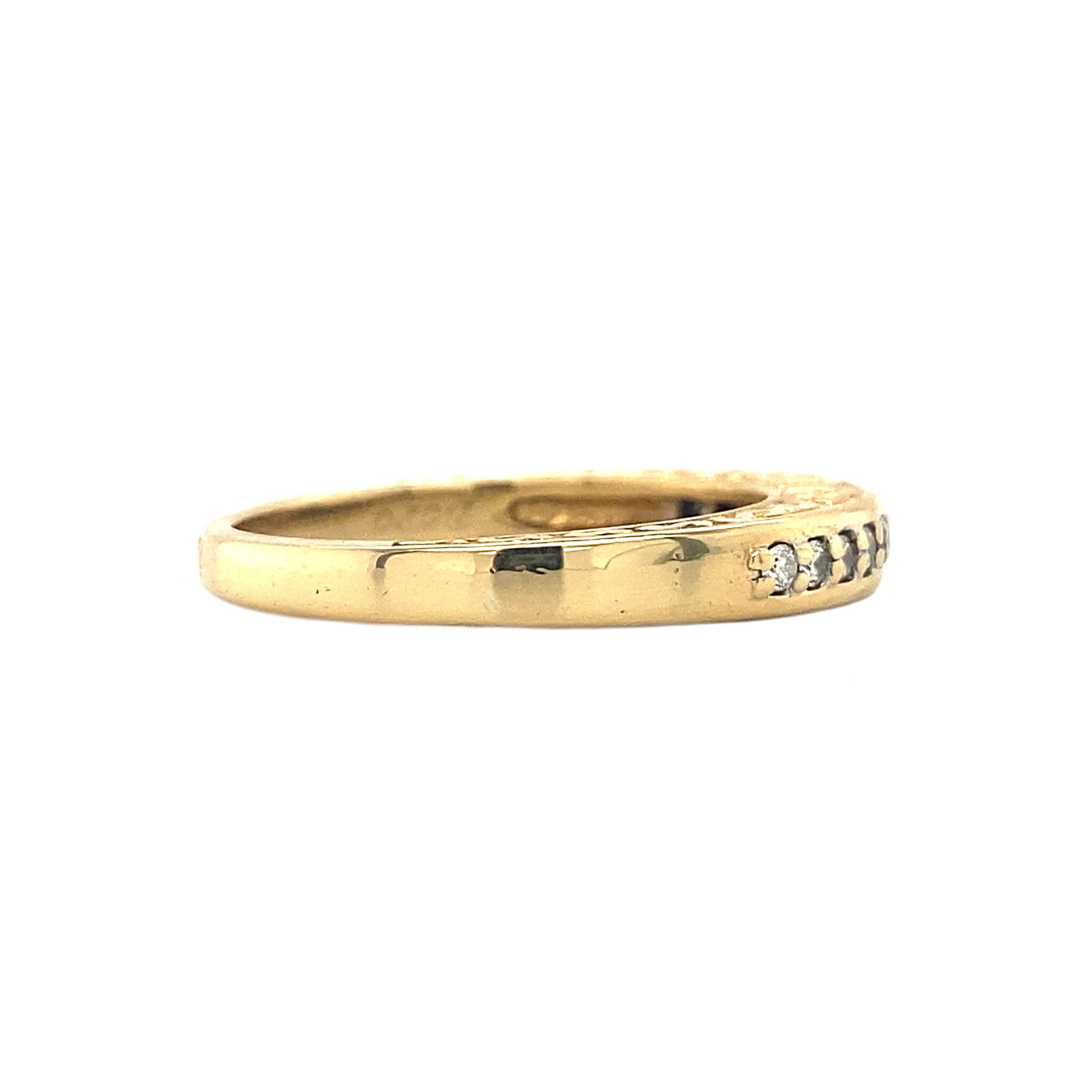 18 kt gold ring with diamond